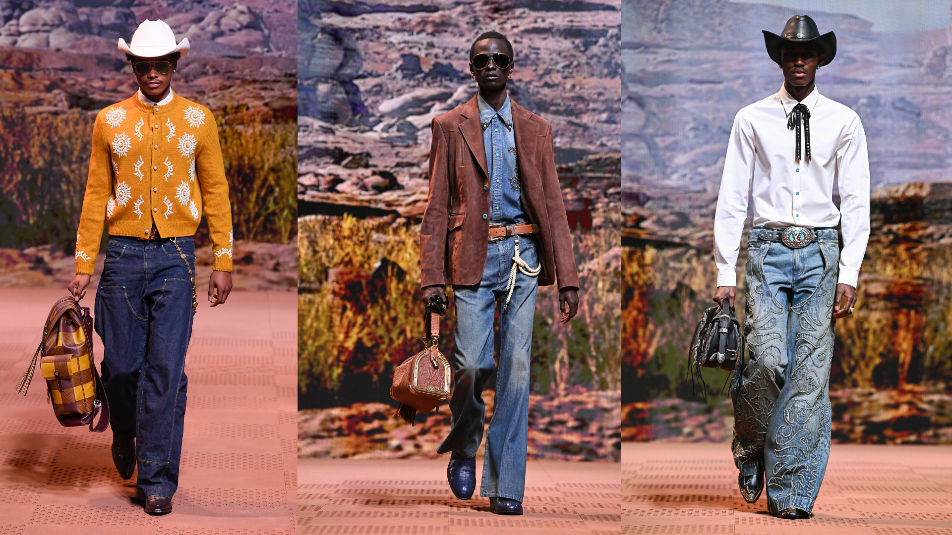 Pharrell’s Latest Louis Vuitton Show Reminds Us Of An Old Western Flick
