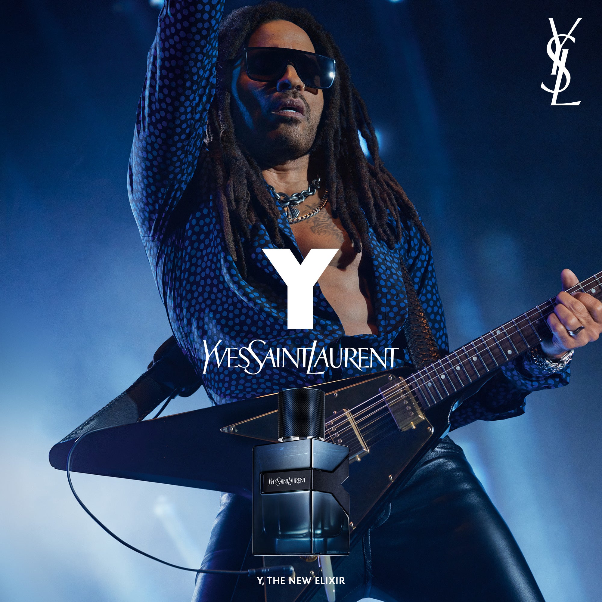 Lenny Kravitz Is The Face Of YSL Beauty’s New Y L’Elixir Fragrance