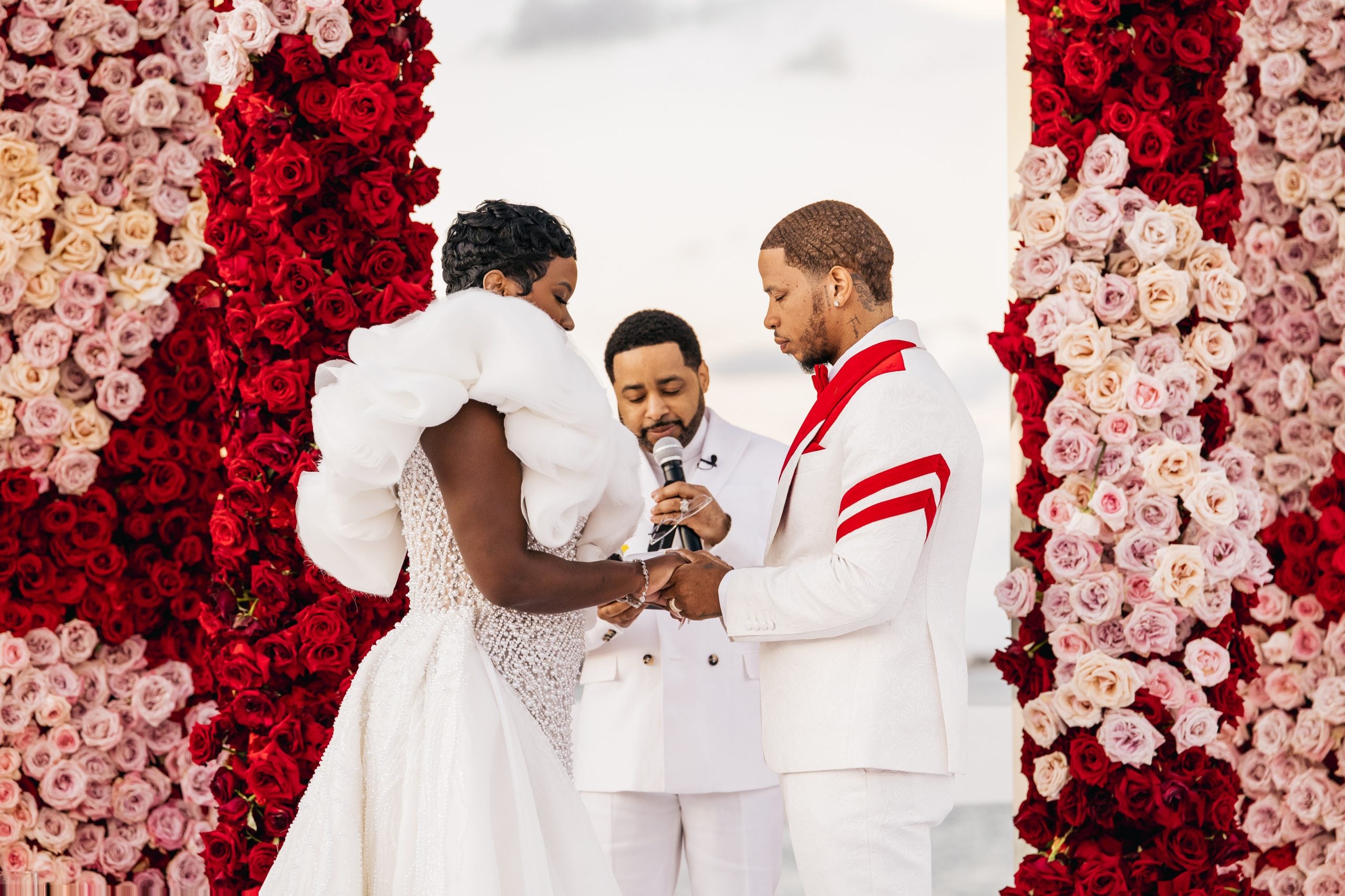 Bridal Bliss: Singers Vedo And Shanice's Valentine's Day Wedding Took Place On A Mega Yacht In Miami