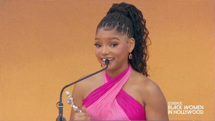WATCH: Halle Bailey At Black Women In Hollywood 2024