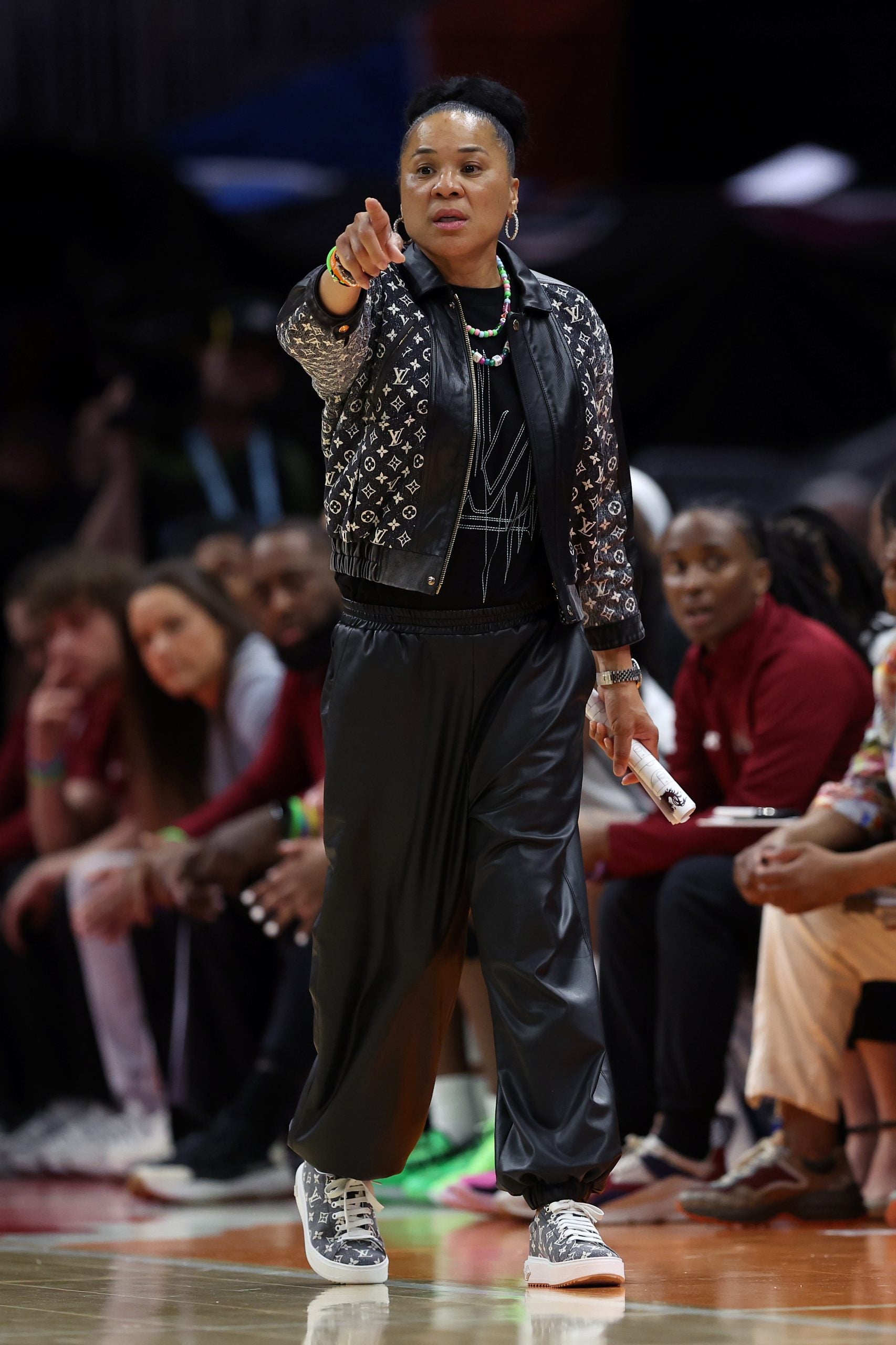 A Closer Look At The Designer Looks Of Dawn Staley The NCAA’s Flyest Coach 
