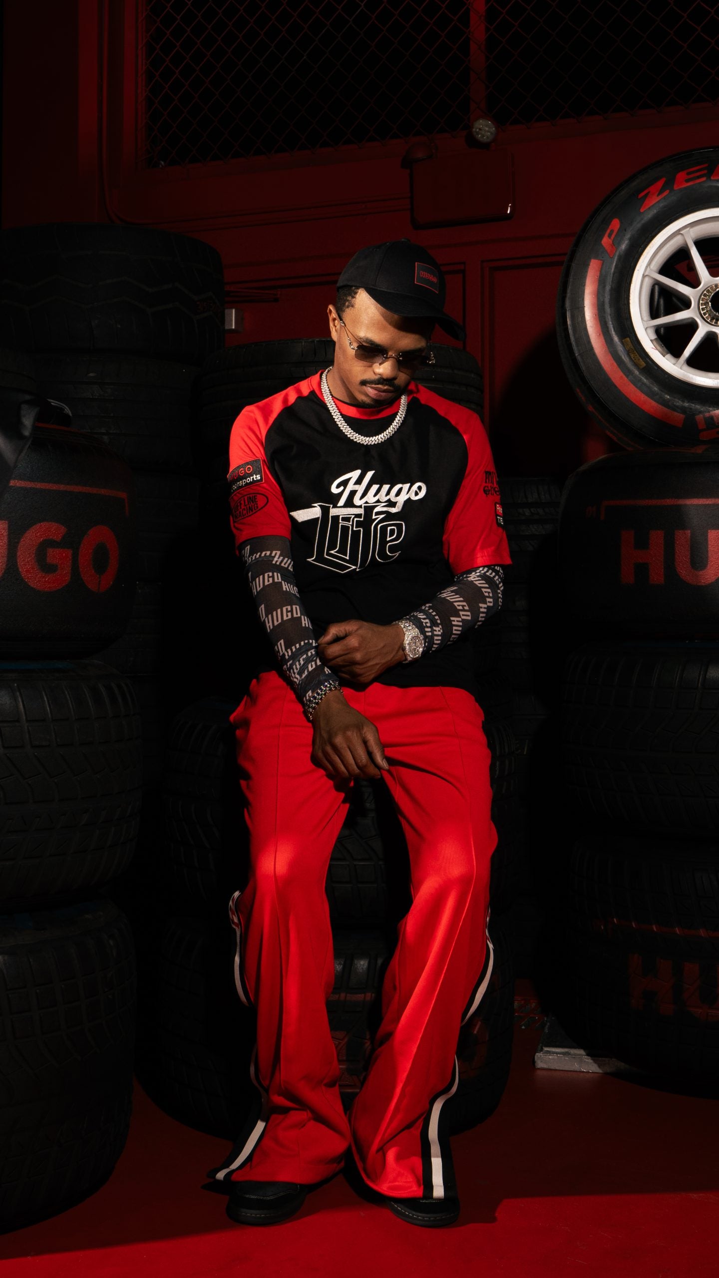 Inside HUGO’s Motorsport-Themed GARAGE During Miami Grand Prix 