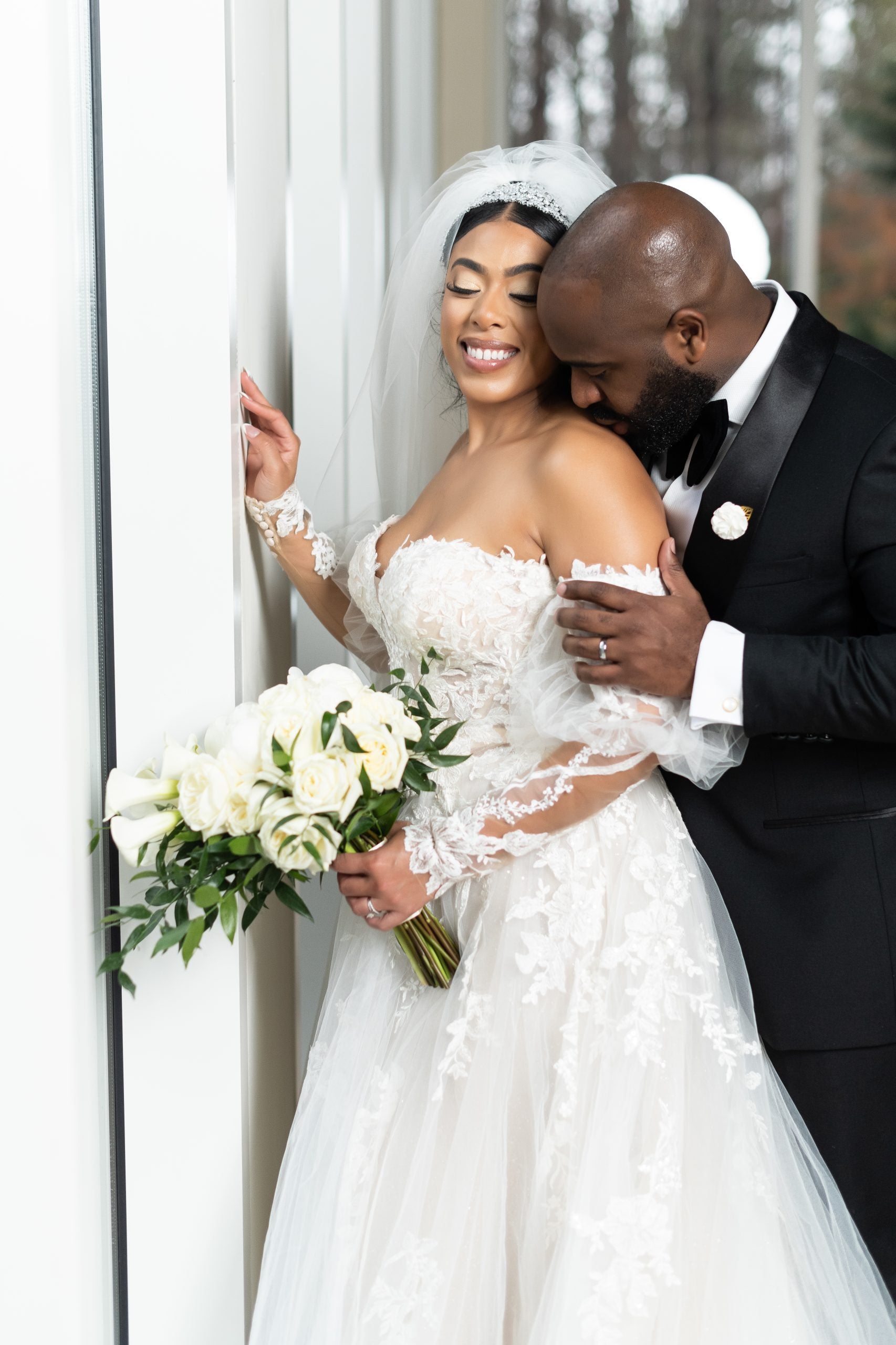 Bridal Bliss: Andrea And Ronel's Wedding Was A Full Fête With Masquerade Dancers And West Indian Flags