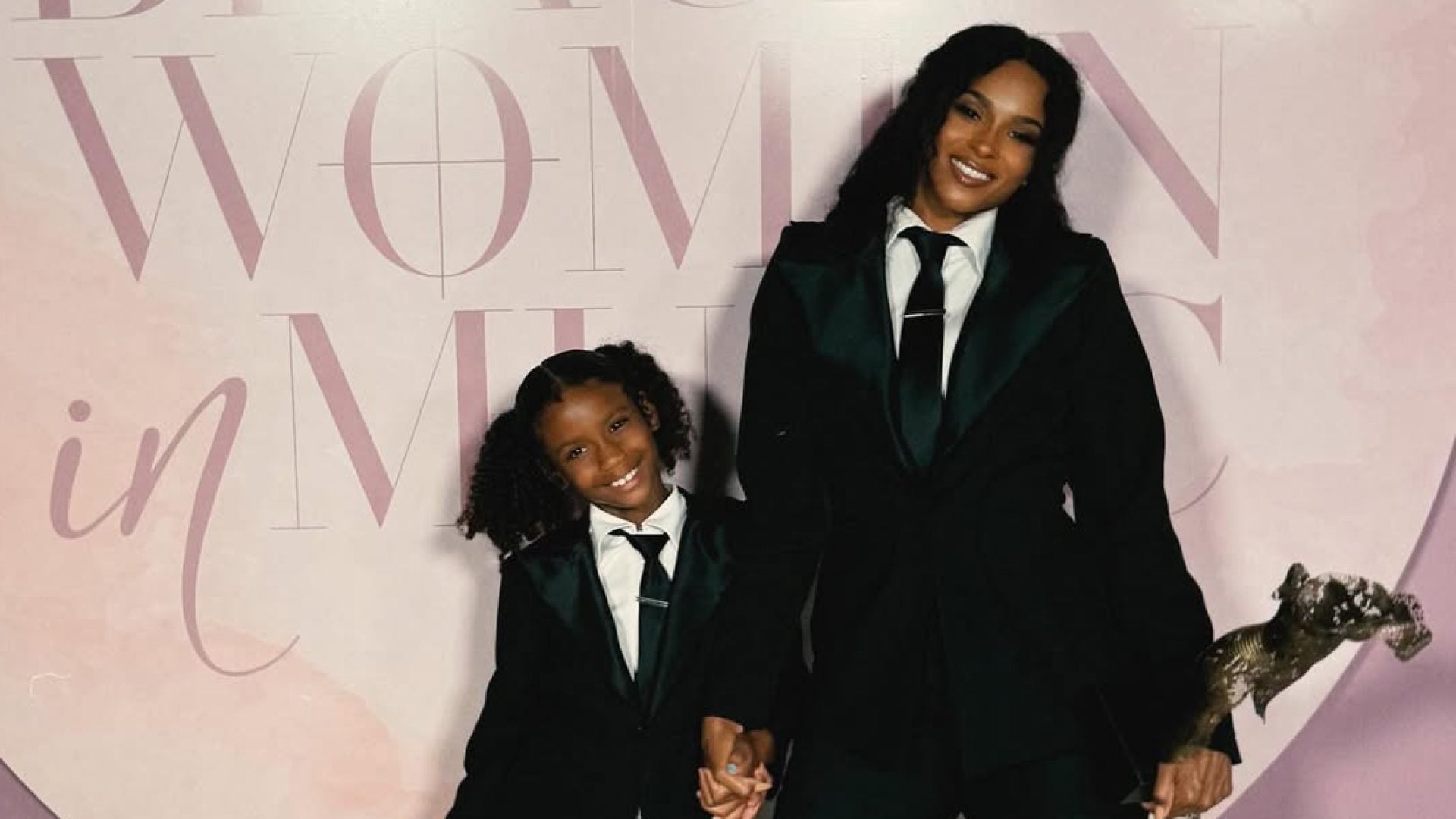 Ciara And Her Daughter Sienna Had The Sweetest Mini-Me Moment In Matching Suit And Tie Outfits