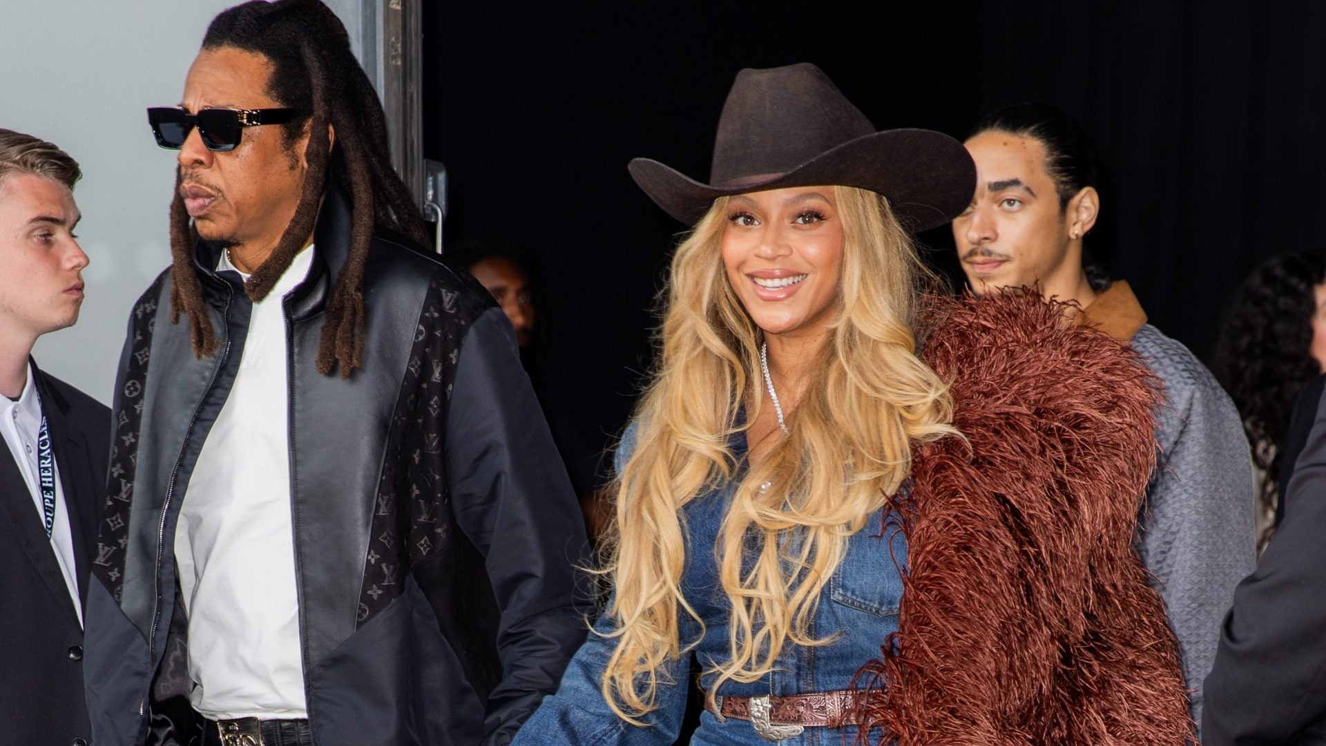 Beyoncé Brings Her ‘Cowboy Carter’ Curls To The Louis Vuitton Front Row