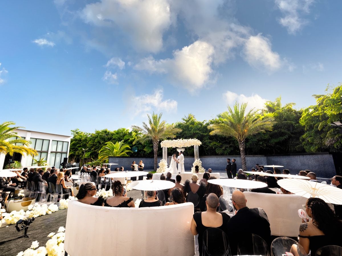 Bridal Bliss: Inside NFL Couple Nazeeh Johnson And Gabrielle Irving's Glam Miami Wedding