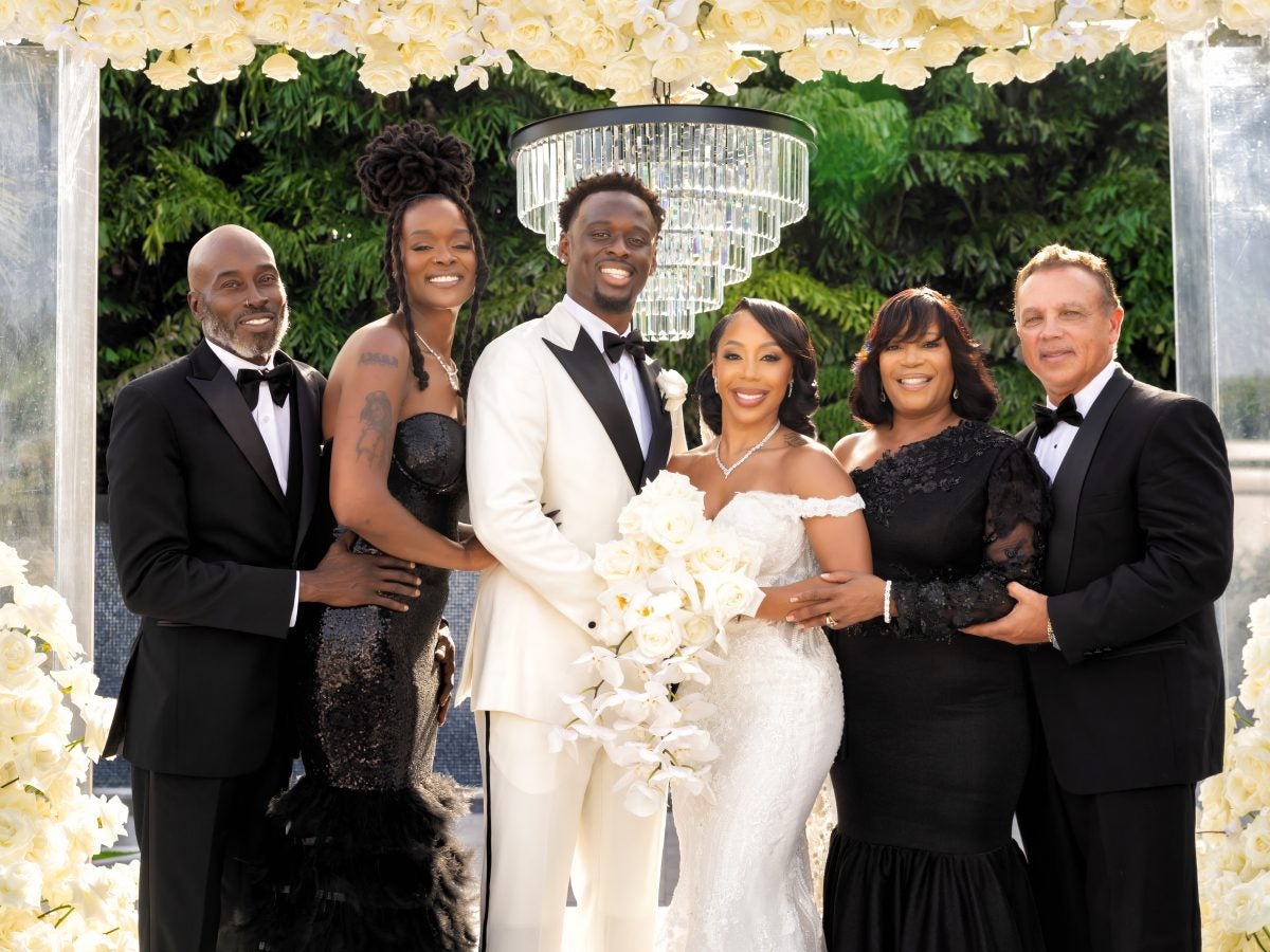 Bridal Bliss: Inside NFL Couple Nazeeh Johnson And Gabrielle Irving's Glam Miami Wedding