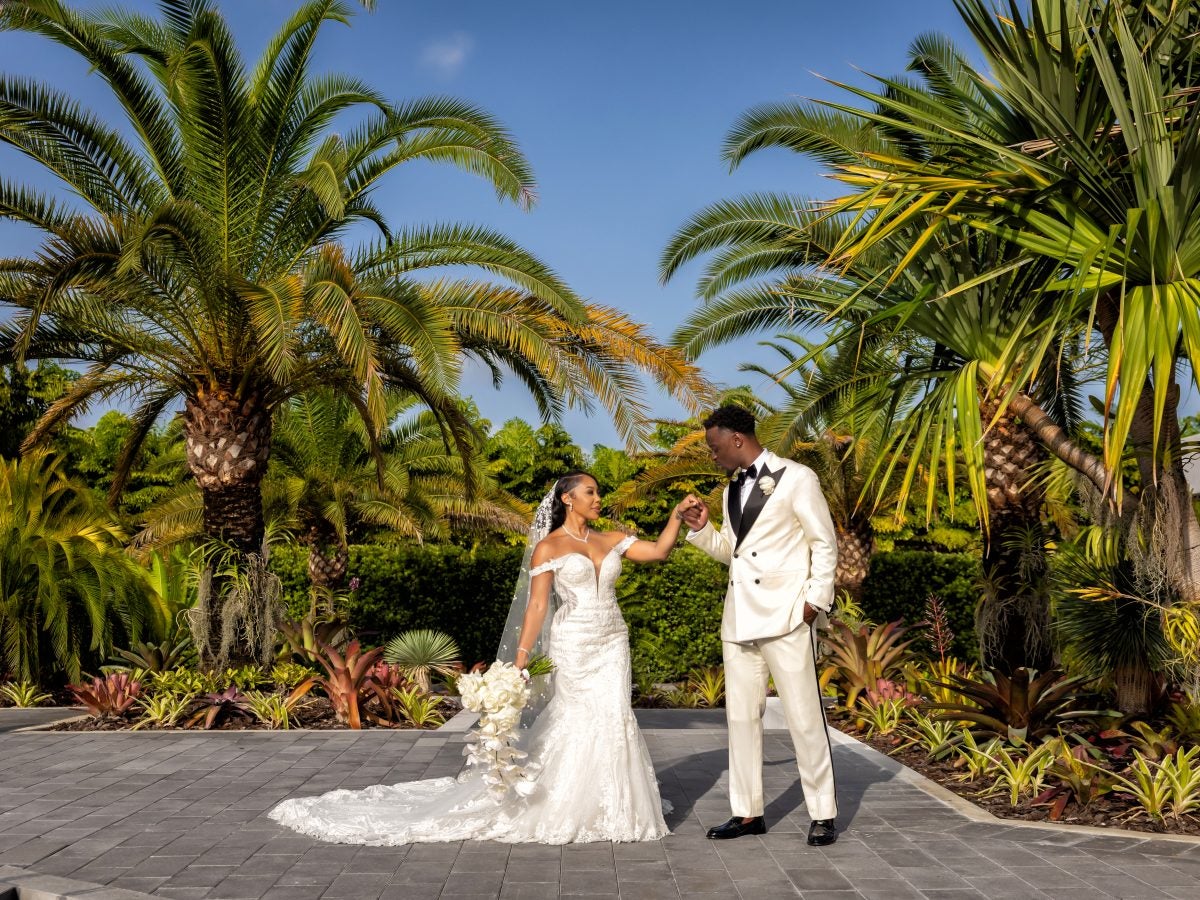 Bridal Bliss: Inside NFL Couple Nazeeh Johnson And Gabrielle Irving's Glam Miami Wedding