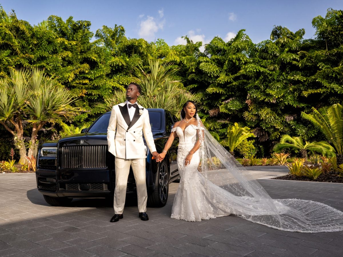 Bridal Bliss: Inside NFL Couple Nazeeh Johnson And Gabrielle Irving's Glam Miami Wedding