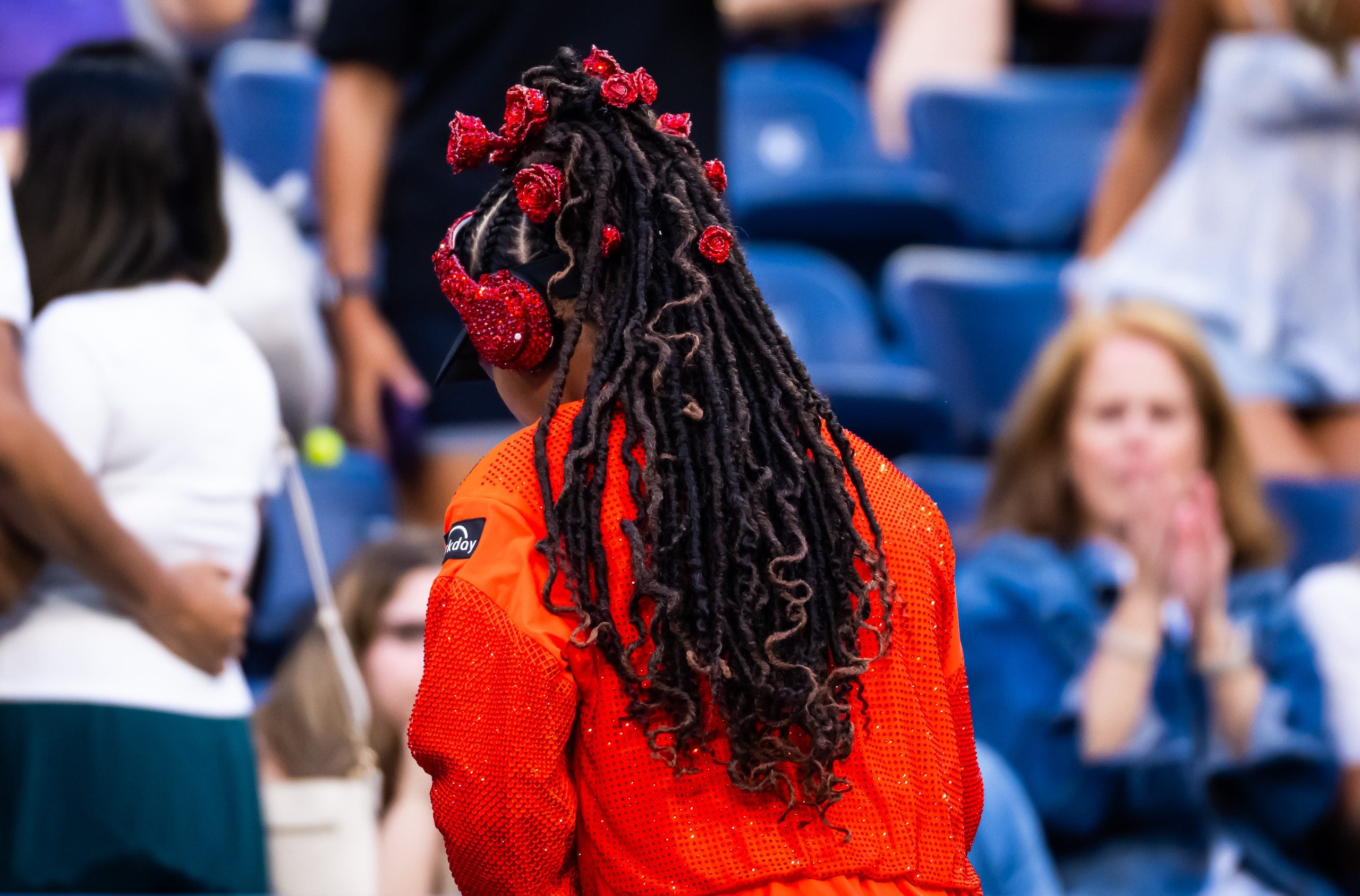 We’re Not Over Naomi Osaka’s  Rose-Adorned US Open Ponytail