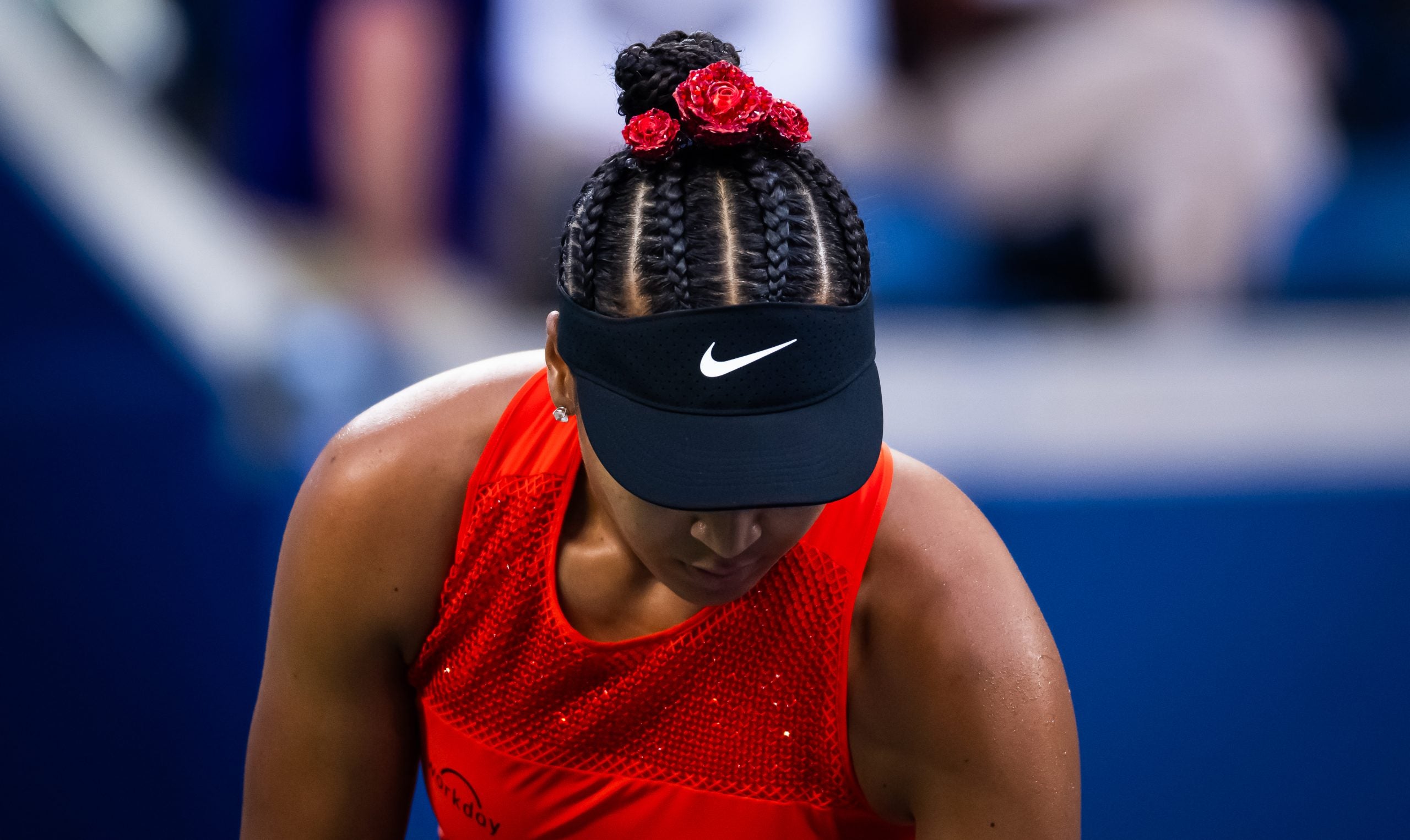 We’re Not Over Naomi Osaka’s  Rose-Adorned US Open Ponytail