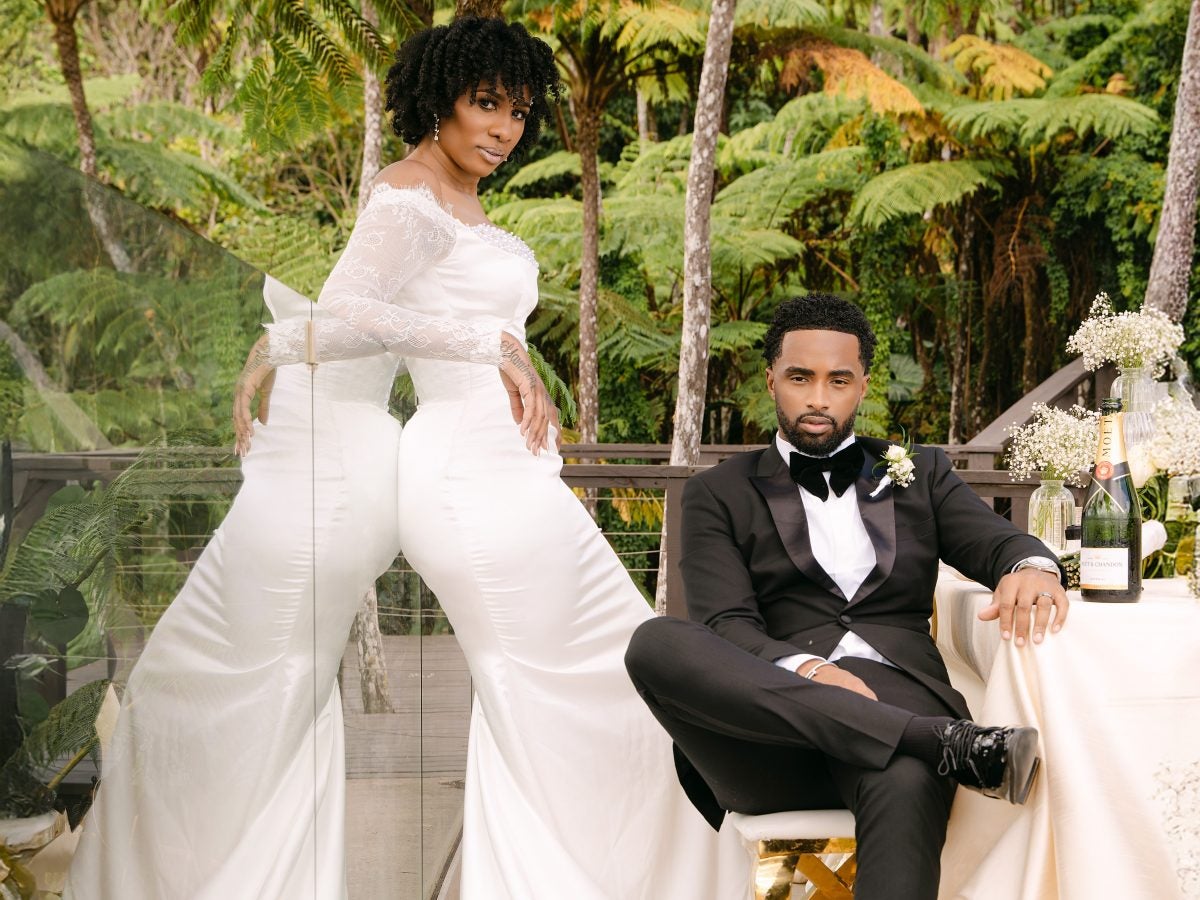 Exclusive: Inside Raynell 'Supa Cent' Steward And Ray 'Rayzor' Breaux's Gorgeous, Guest-Free Wedding In Puerto Rico