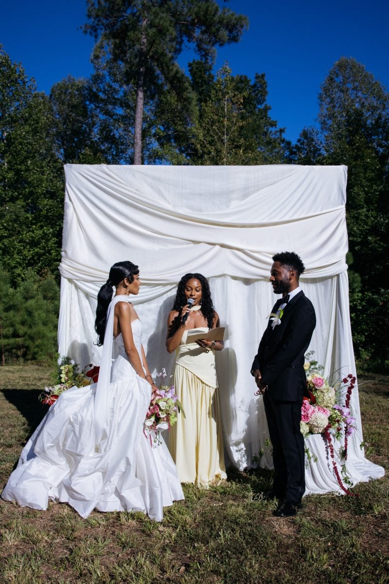 Bridal Bliss: Jordan And Layla's Wedding Day Started With Vows In A Garden And Ended At A Comedy Club