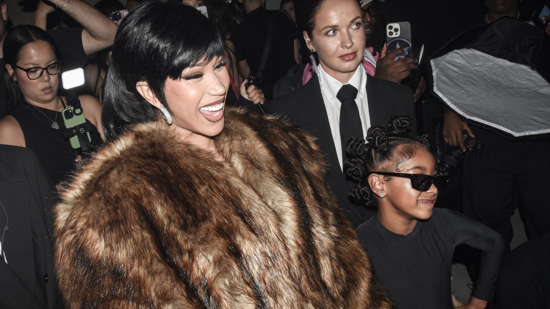 Cardi B And Kulture's Beauty Looks Shut Down Alexander Wang’s 20th Anniversary Show