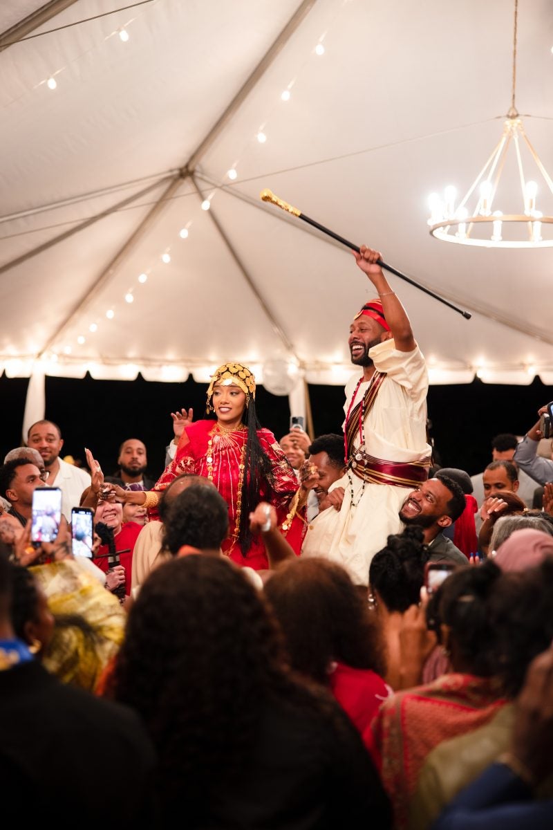 Bridal Bliss: Jordan And Layla's Wedding Day Started With Vows In A Garden And Ended At A Comedy Club