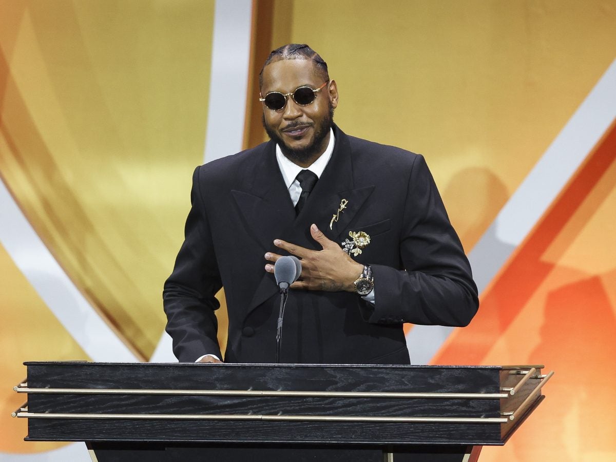 Carmelo Anthony Makes First Public Appearance With His Daughter For Basketball Hall Of Fame Induction