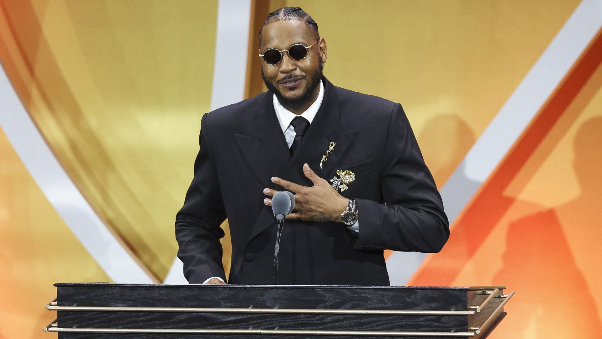 Carmelo Anthony Makes First Public Appearance With His Daughter For Basketball Hall Of Fame Induction