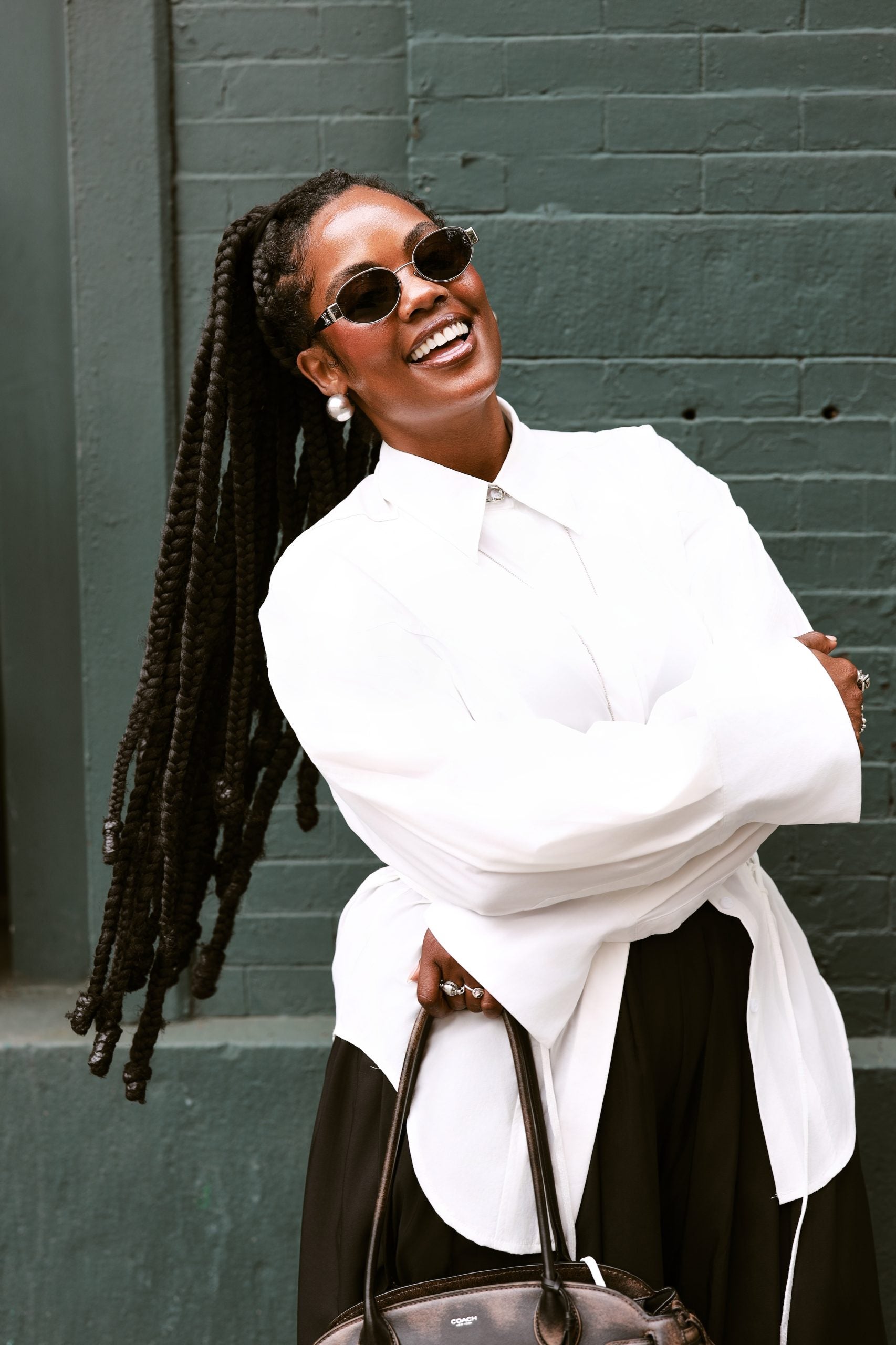 Novi Brown Brought Bold Braids And Soft Glam To NYFW