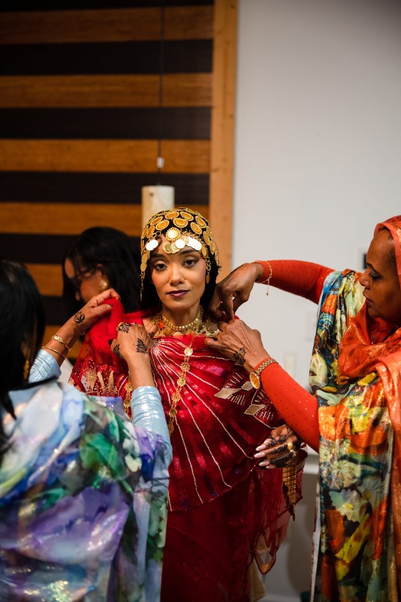 Bridal Bliss: Jordan And Layla's Wedding Day Started With Vows In A Garden And Ended At A Comedy Club