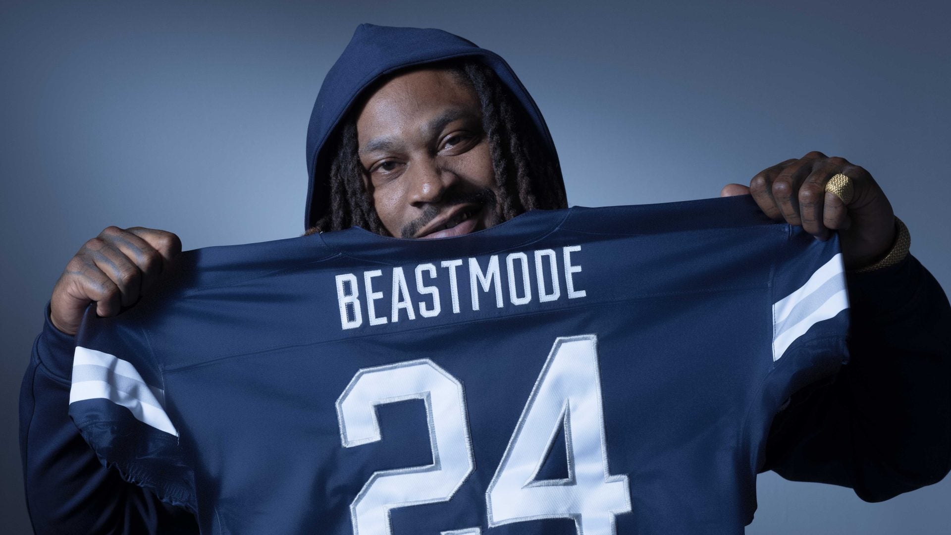 EXCLUSIVE: Marshawn Lynch Brings His Signature Swagger To Dove With BEASTMODE Collection