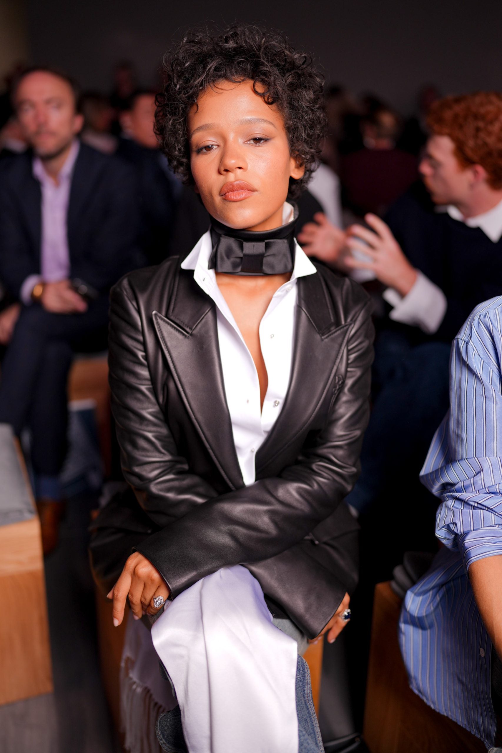 Taylor Russell Channels 1980s Whitney Houston At The Dior Show 