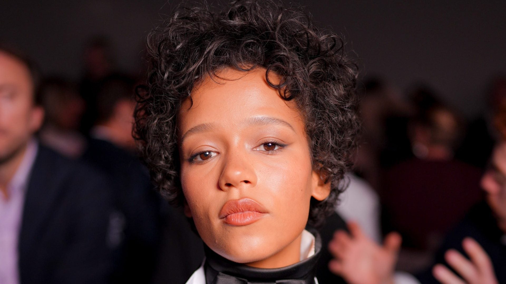 Taylor Russell Channels 1980s Whitney Houston At The Dior Show