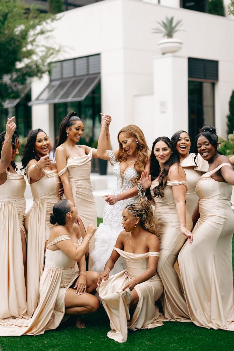 Bridal Bliss: Inside NBA Coach Rico Hines And Kathleen Olson’s Love And Basketball Inspired Wedding