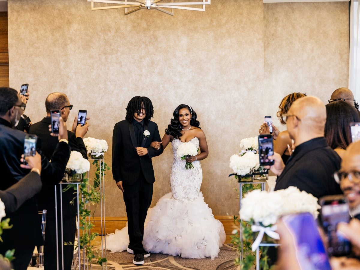 Bridal Bliss: Candyce And Michael's Gorgeous Baltimore Wedding Was A Family Affair