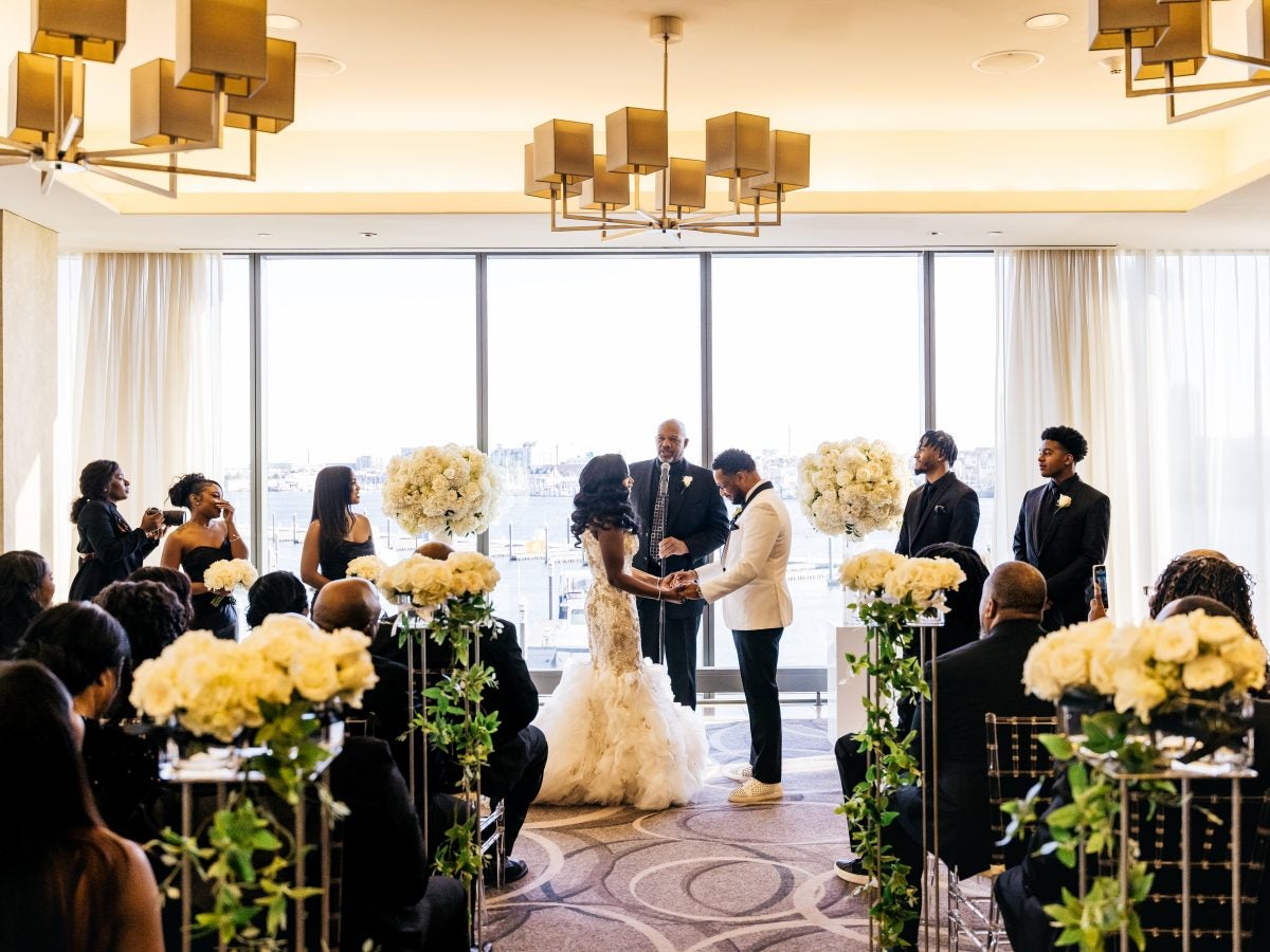 Bridal Bliss: Candyce And Michael's Gorgeous Baltimore Wedding Was A Family Affair