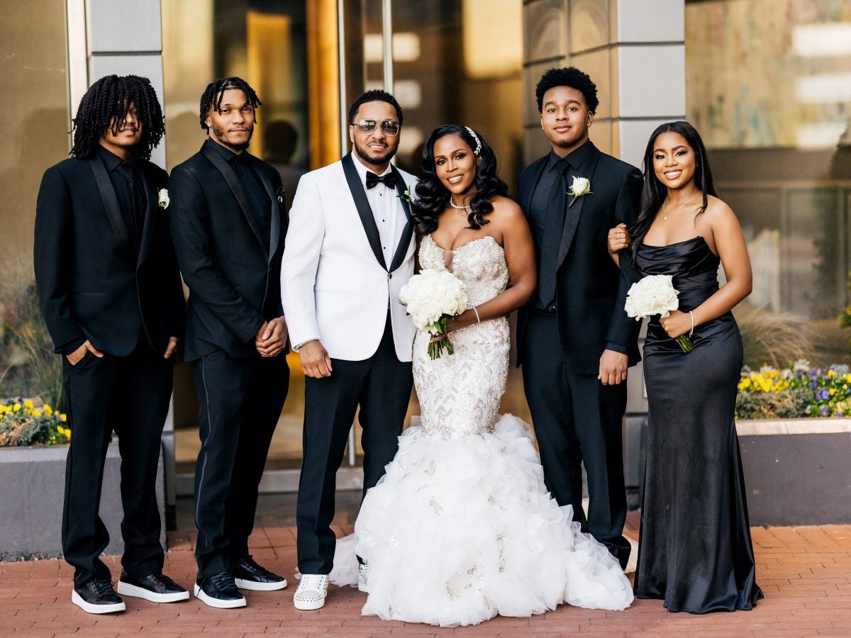 Bridal Bliss: Candyce And Michael's Gorgeous Baltimore Wedding Was A Family Affair