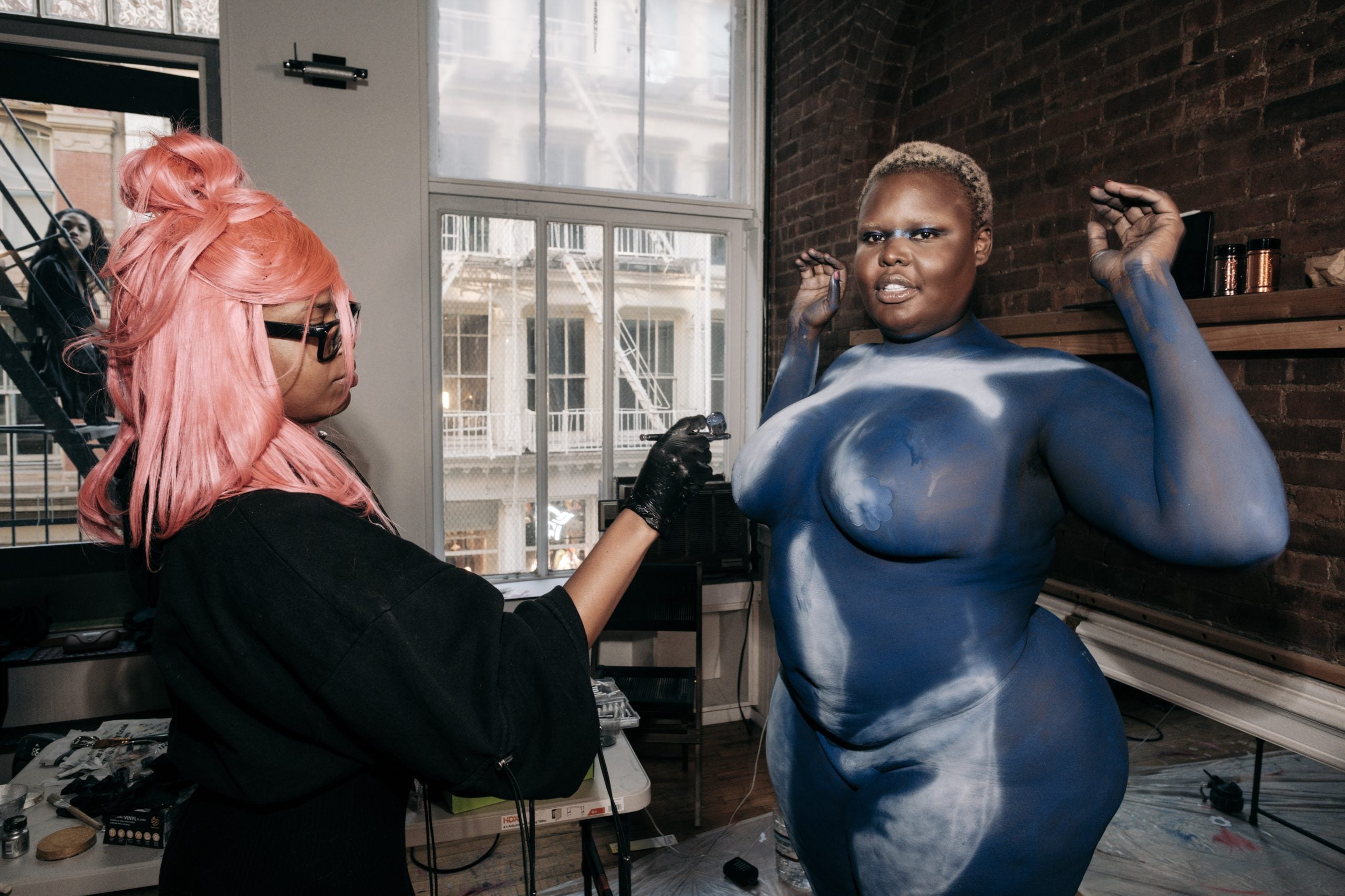 This Body Air Brusher’s Exhibit Was A Nod To Black Divinity