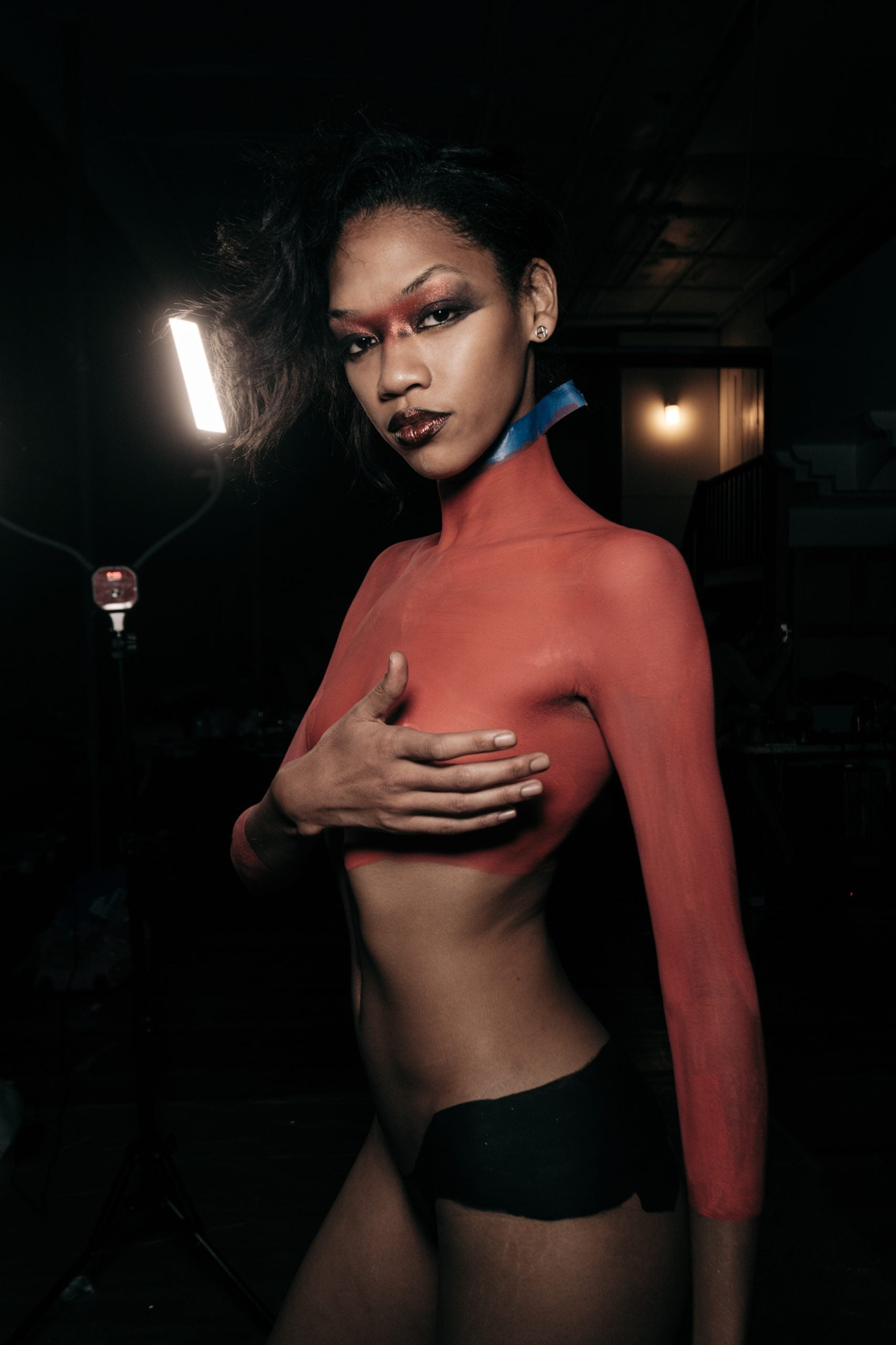 This Body Air Brusher’s Exhibit Was A Nod To Black Divinity