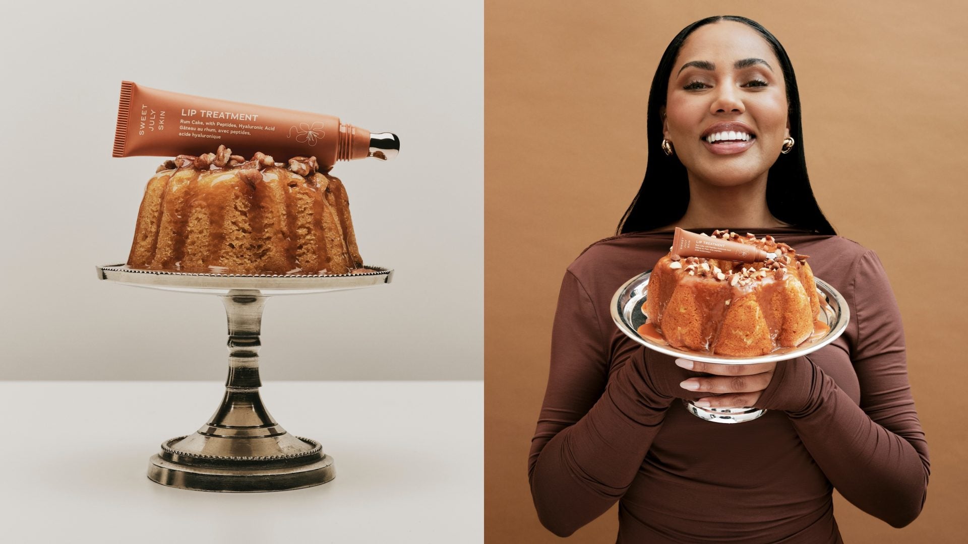 Sweet July Skin Launches New Rum Cake Lip Treatment Inspired By Ayesha Curry’s Jamaican Roots