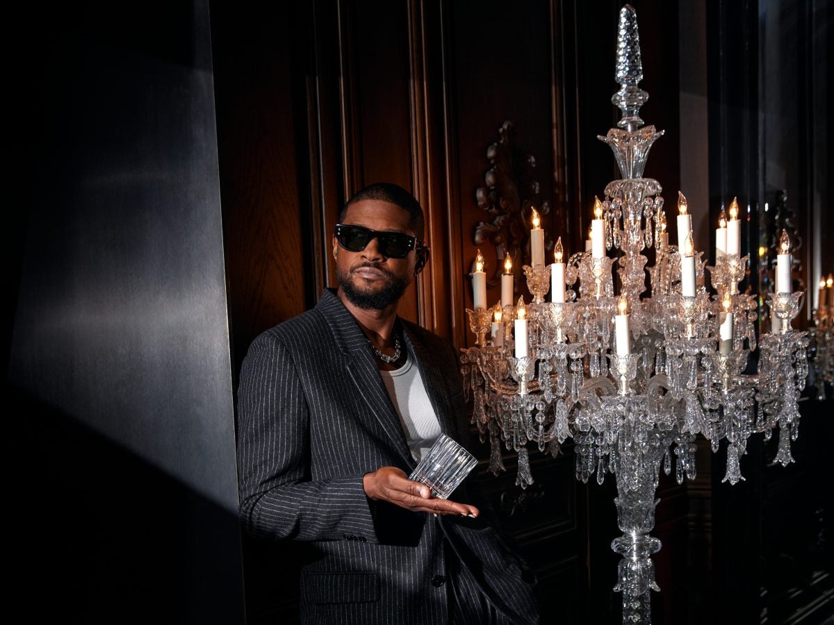 Usher Brings His Signature Style To Baccarat With A Stunning Limited-Edition Tumbler
