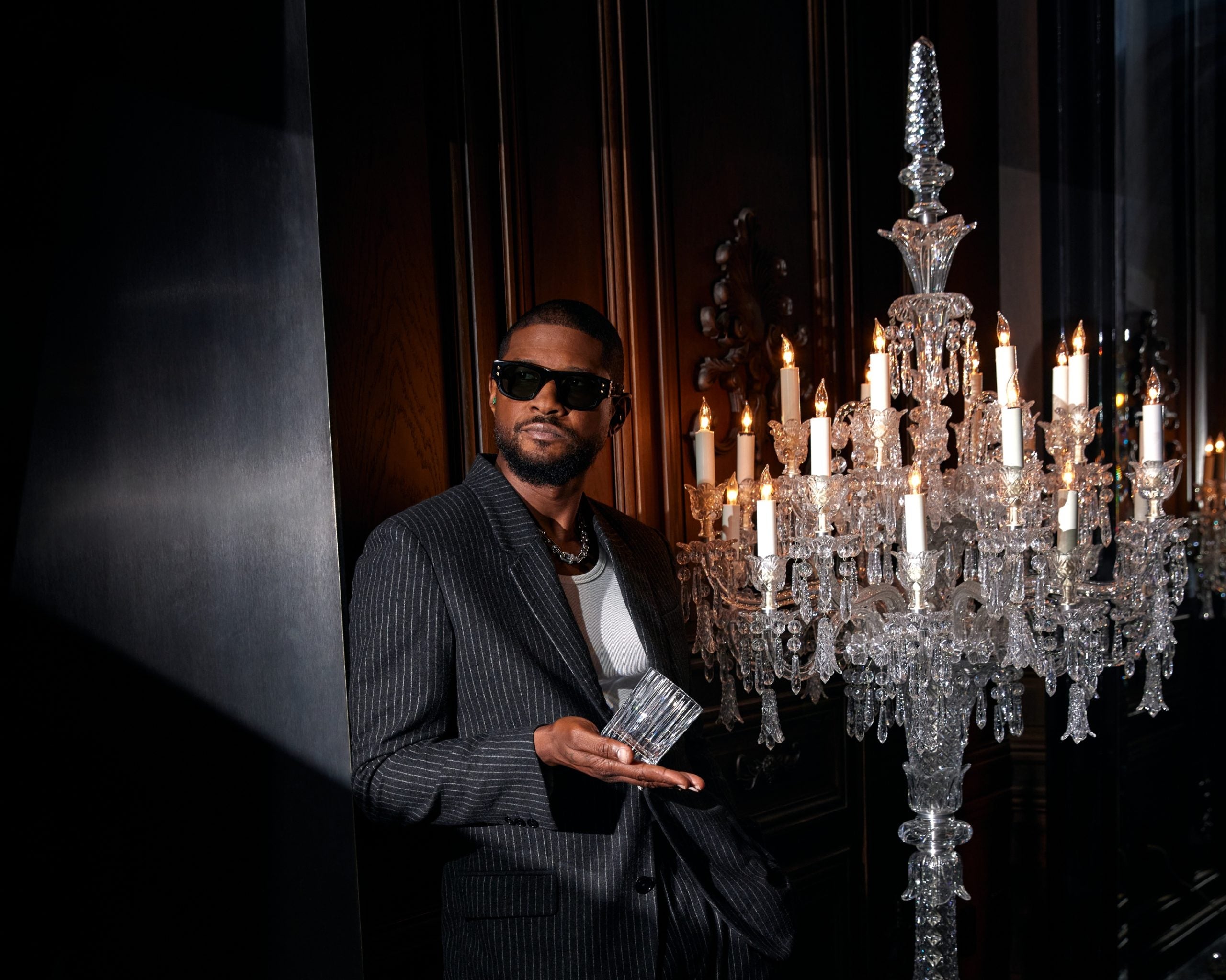 Usher Brings His Signature Style To Baccarat With A Stunning Limited-Edition Tumbler