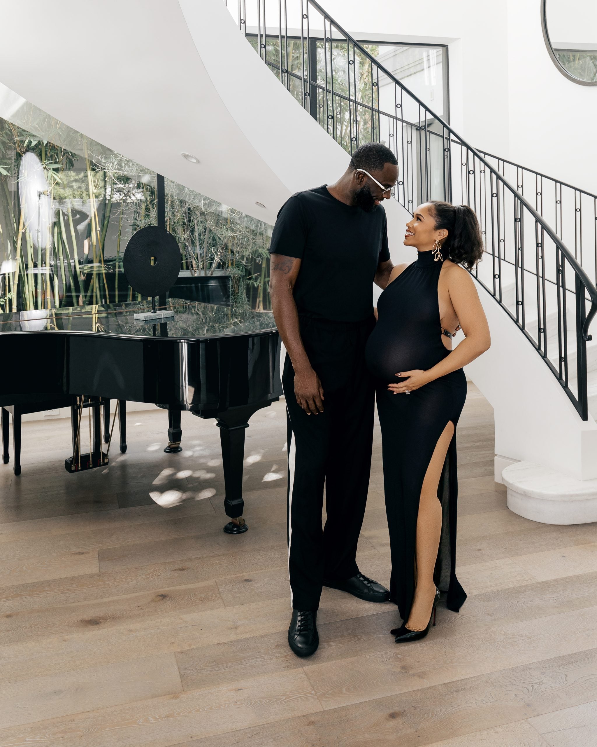 Exclusive: Draymond Green And Hazel Renee Glow In Dreamy Maternity Shoot