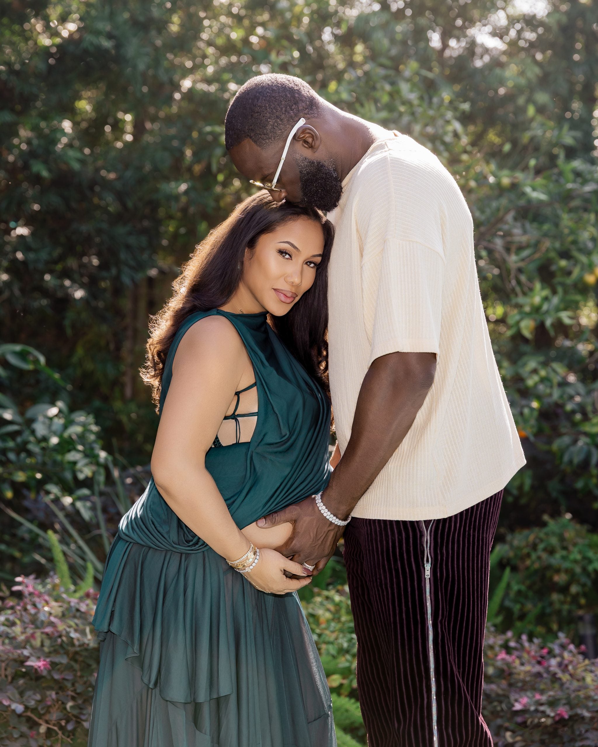 Exclusive: Draymond Green And Hazel Renee Glow In Dreamy Maternity Shoot