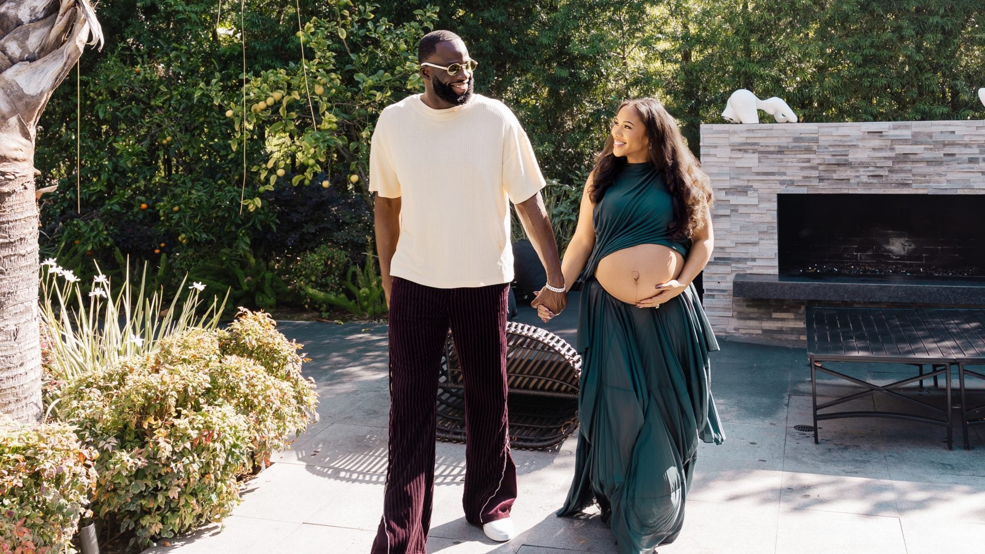 Exclusive: Draymond Green And Hazel Renee Glow In Dreamy Maternity Shoot