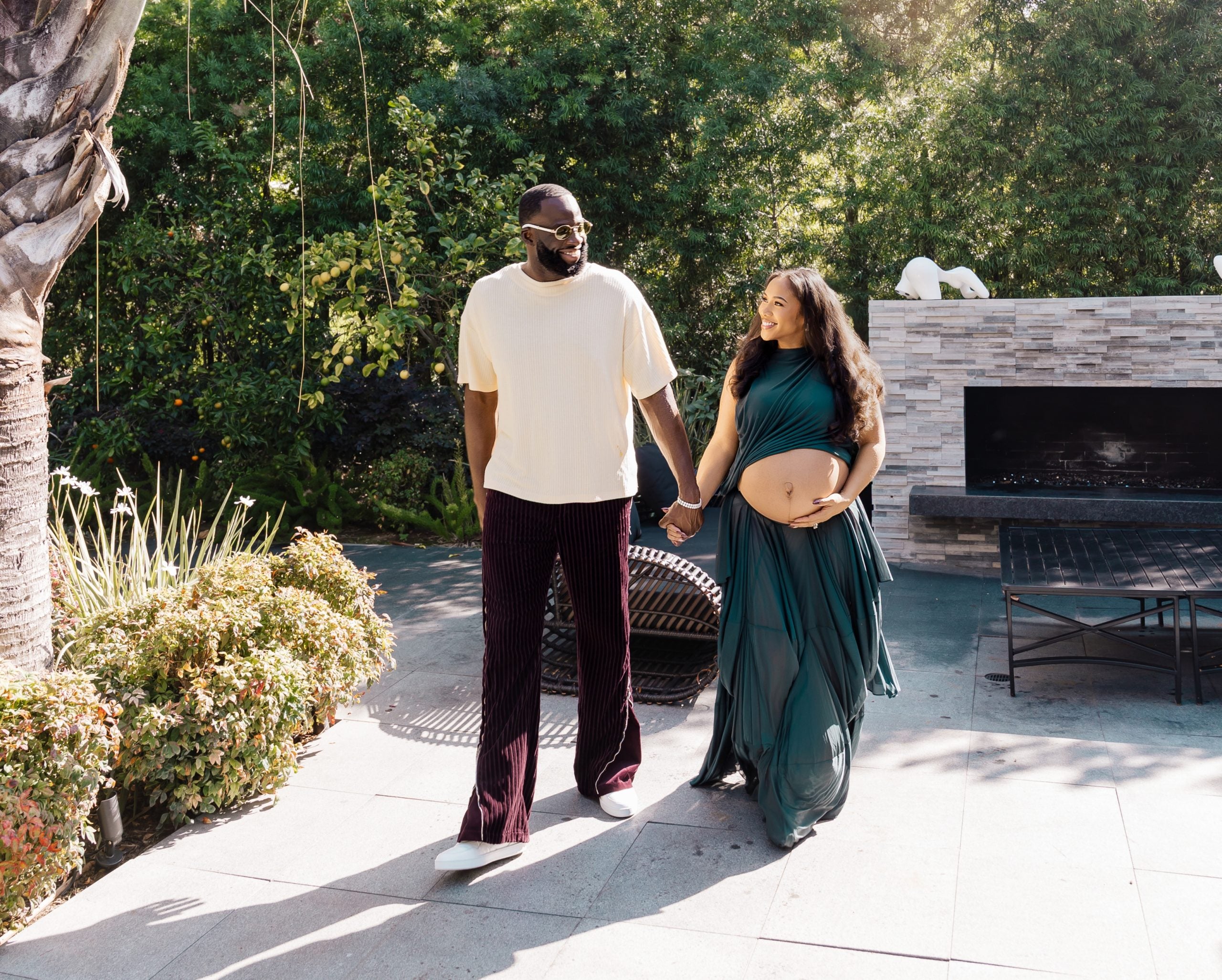 Exclusive: Draymond Green And Hazel Renee Glow In Dreamy Maternity Shoot
