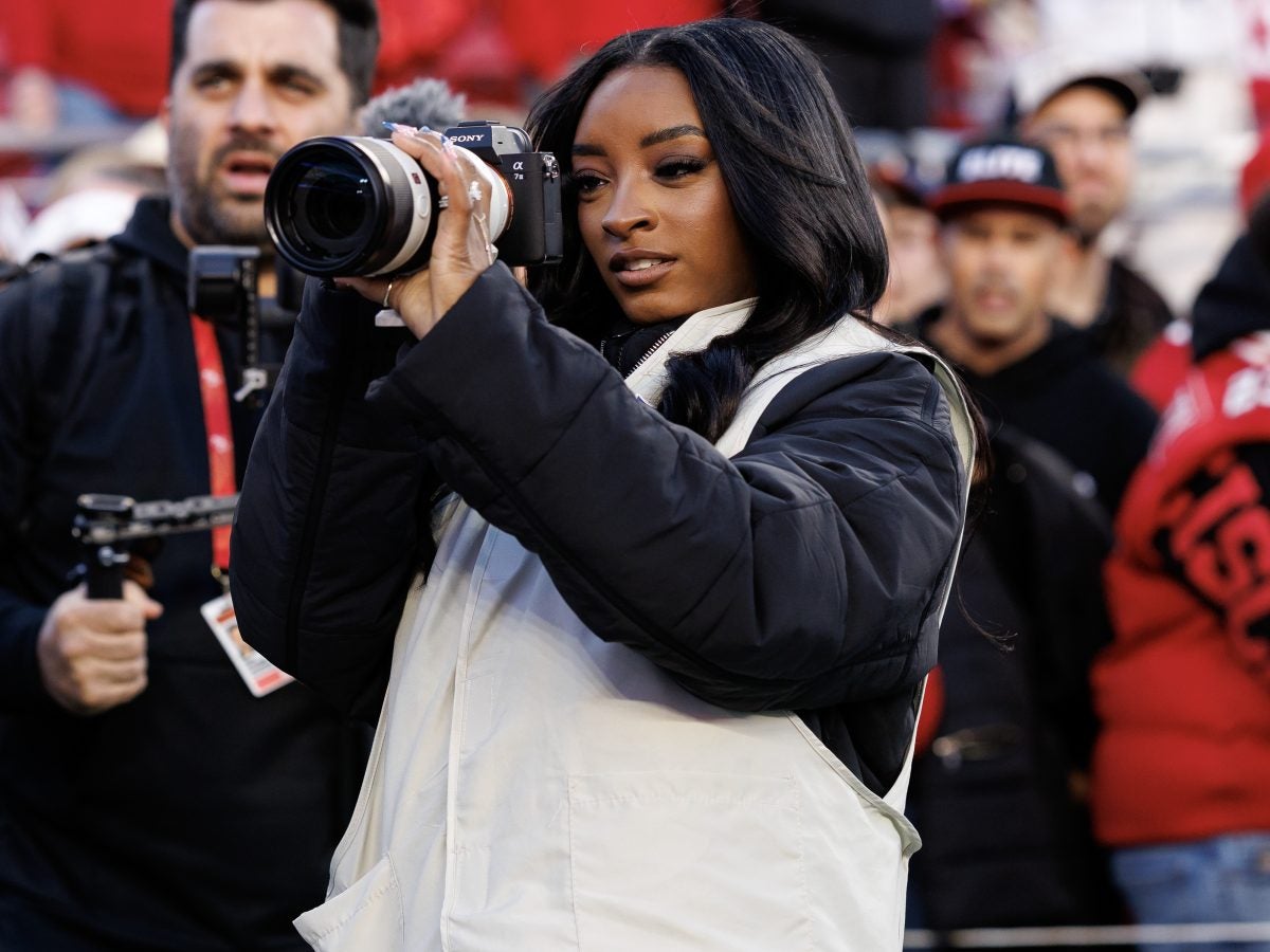 Star Gazing: Simone Biles Shines As NFL Photographer For Bears Vs. 49ers