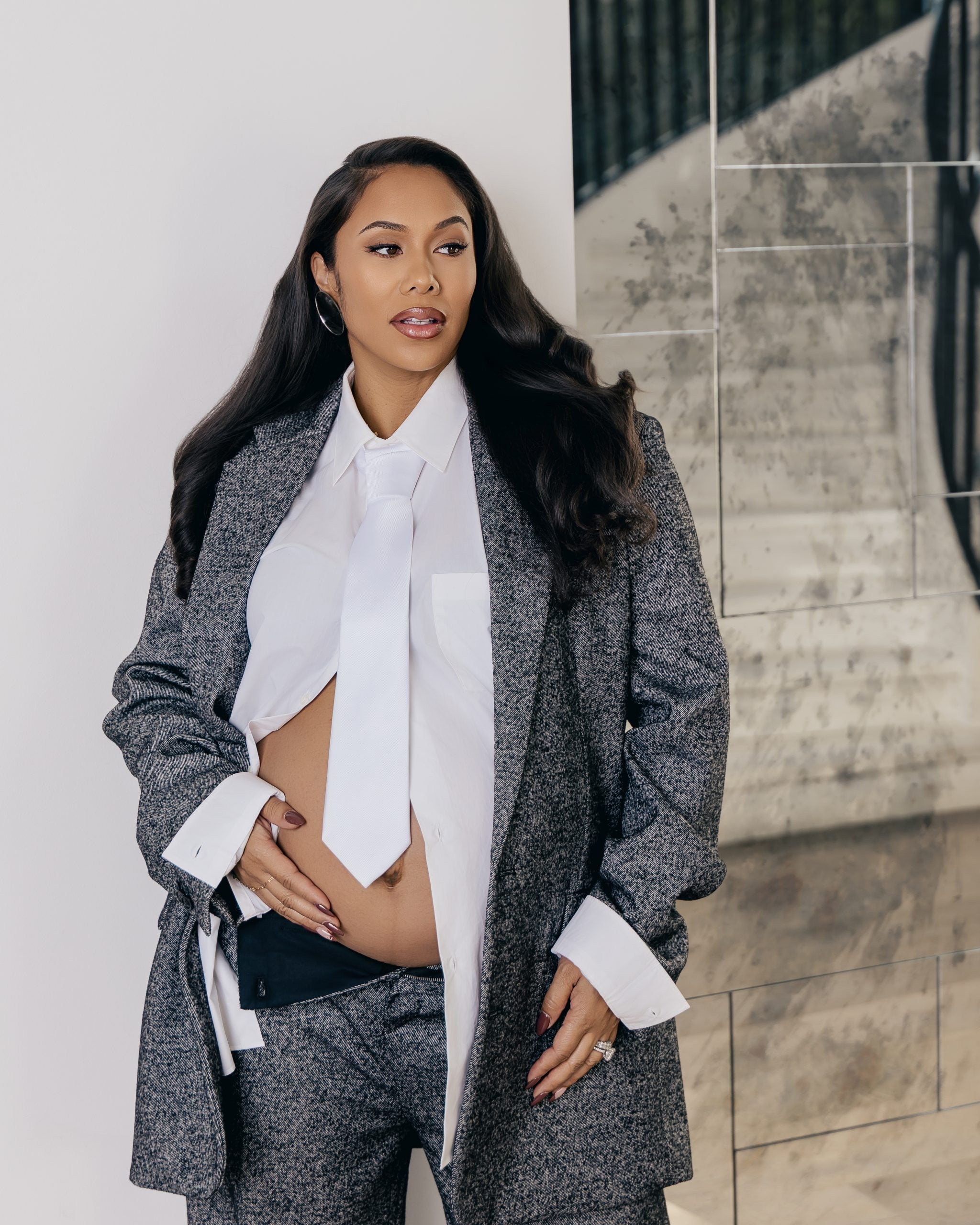 Exclusive: Draymond Green And Hazel Renee Glow In Dreamy Maternity Shoot