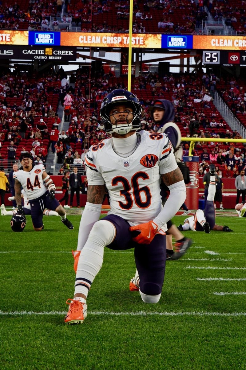 Star Gazing: Simone Biles Shines As NFL Photographer For Bears Vs. 49ers