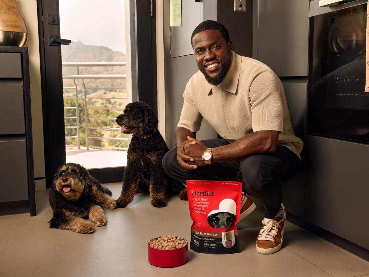 Exclusive: Kevin Hart's Latest Project? A Superfood-Powered Dog Nutrition And Supplement Line