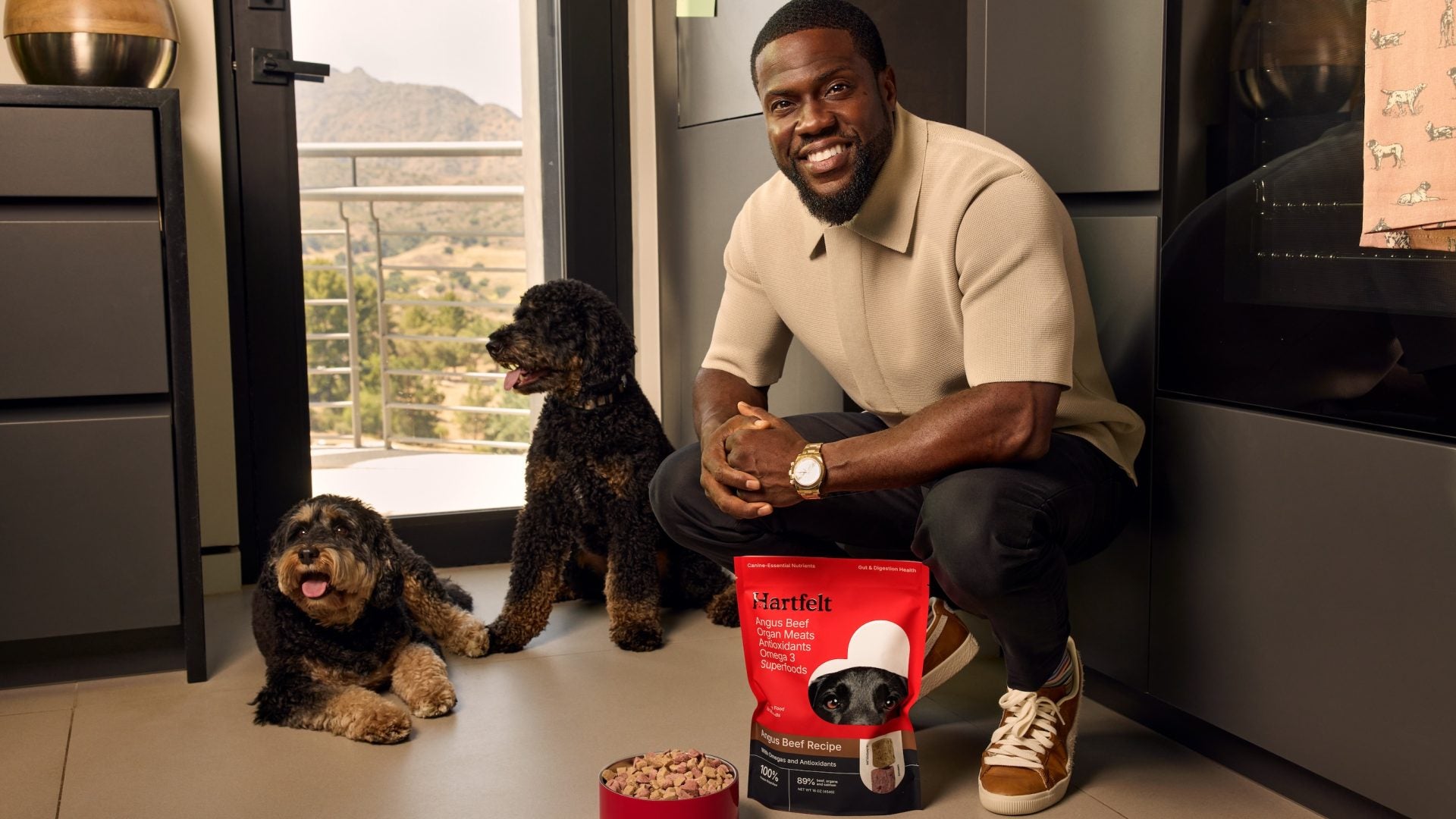 Exclusive: Kevin Hart's Latest Project? A Superfood-Powered Dog Nutrition And Supplement Line