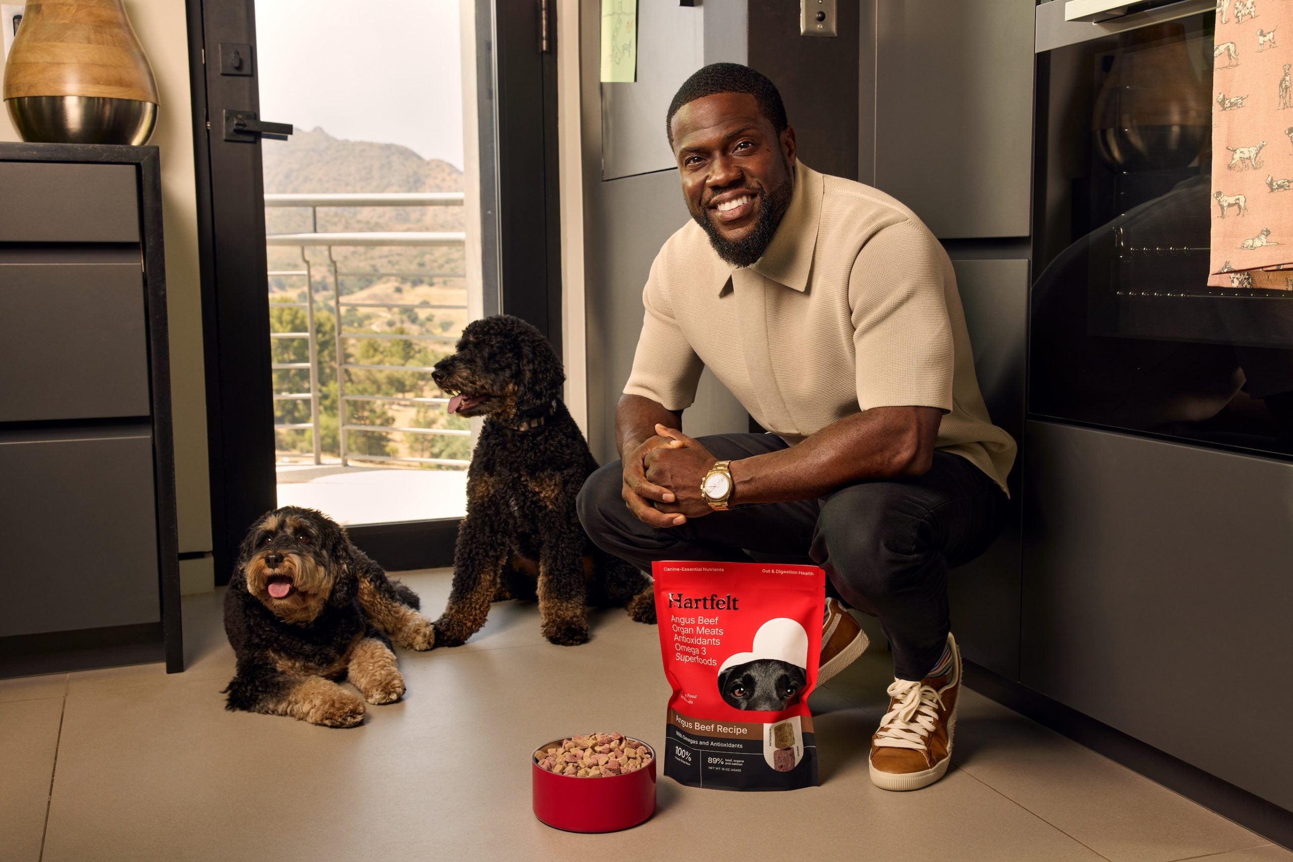 Exclusive: Kevin Hart's Latest Project? A Superfood-Powered Dog Nutrition And Supplement Line