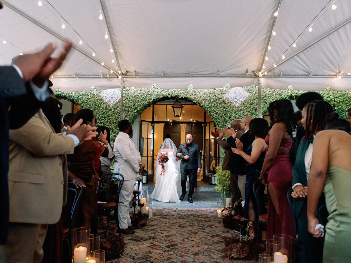 Bridal Bliss: NyAsia And Noah Celebrated Their New Orleans Nuptials With A String Quartet And A Second Line