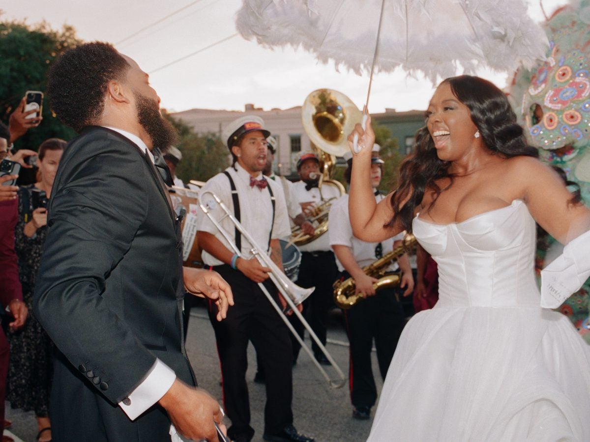 Bridal Bliss: NyAsia And Noah Celebrated Their New Orleans Nuptials With A String Quartet And A Second Line