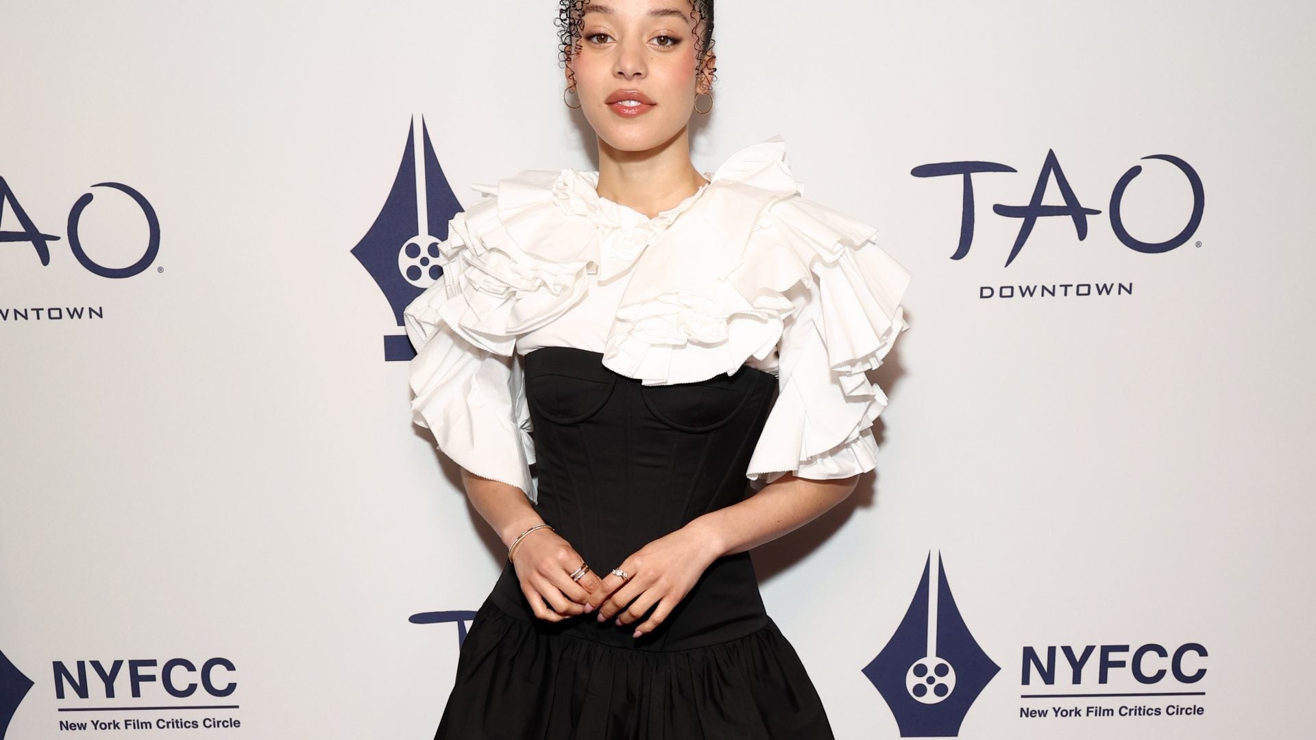 Chase Infiniti Stuns In Louis Vuitton And Gianvito Rossi At New York Film Critics Circle Awards