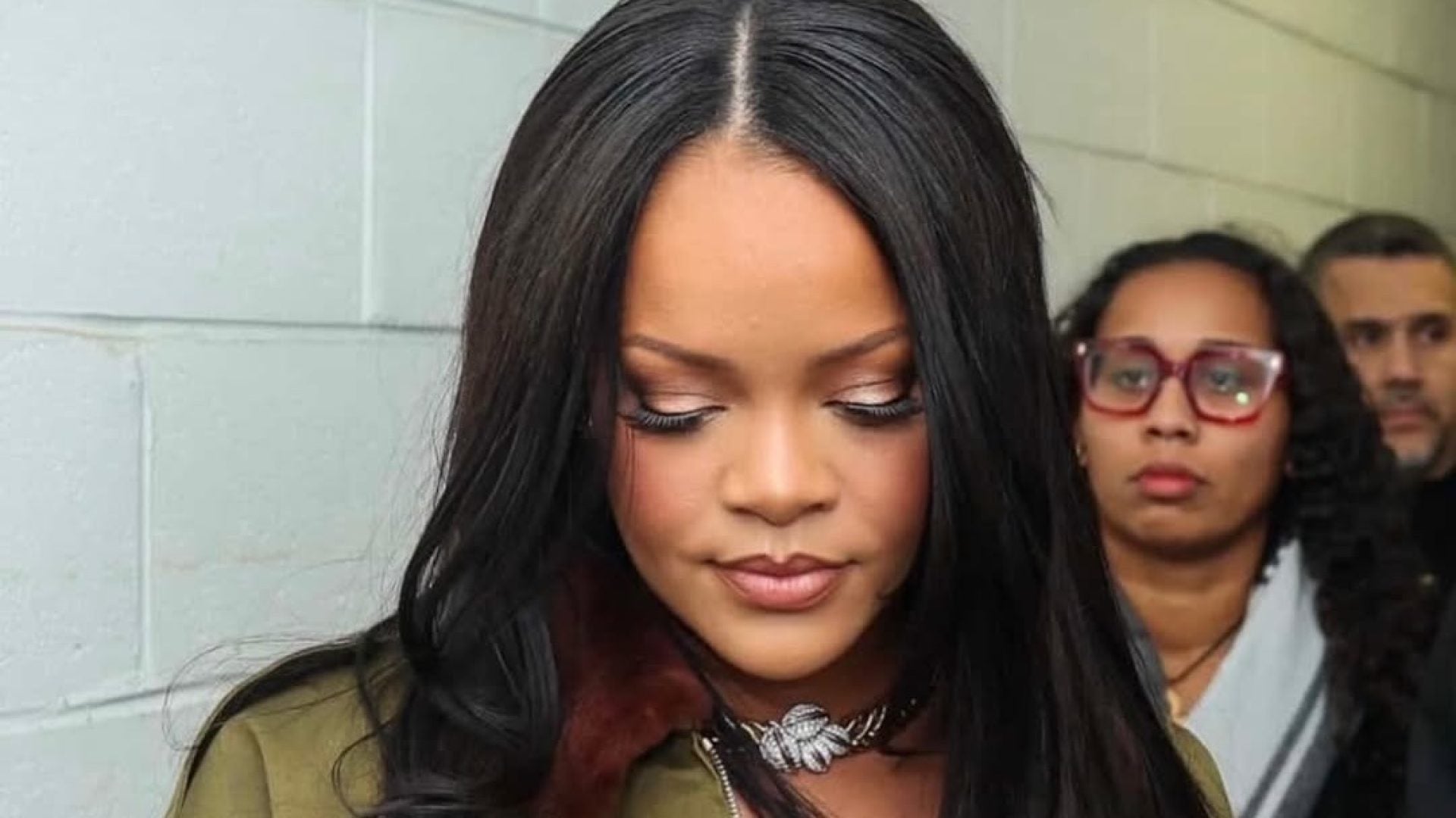 Rihanna Sported A Silky Black Hairstyle At A$AP Rocky’s Album Release Party